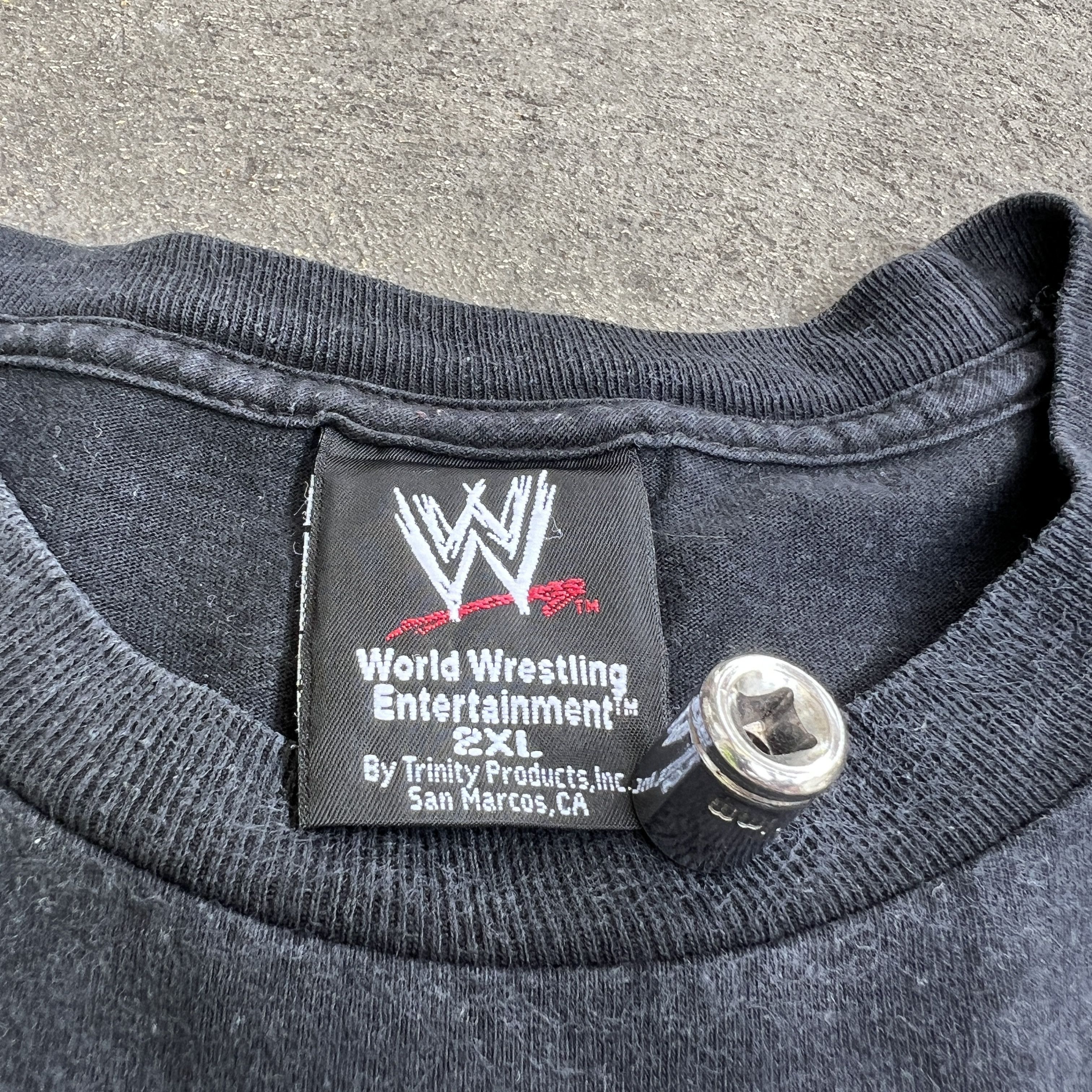 WCW/nWo × WWE × WWF Vintage WWE Smack Down Raw Wrestling Promo Tee Faded 2XL Size US XXL / EU 58 / 5 - 7 Thumbnail