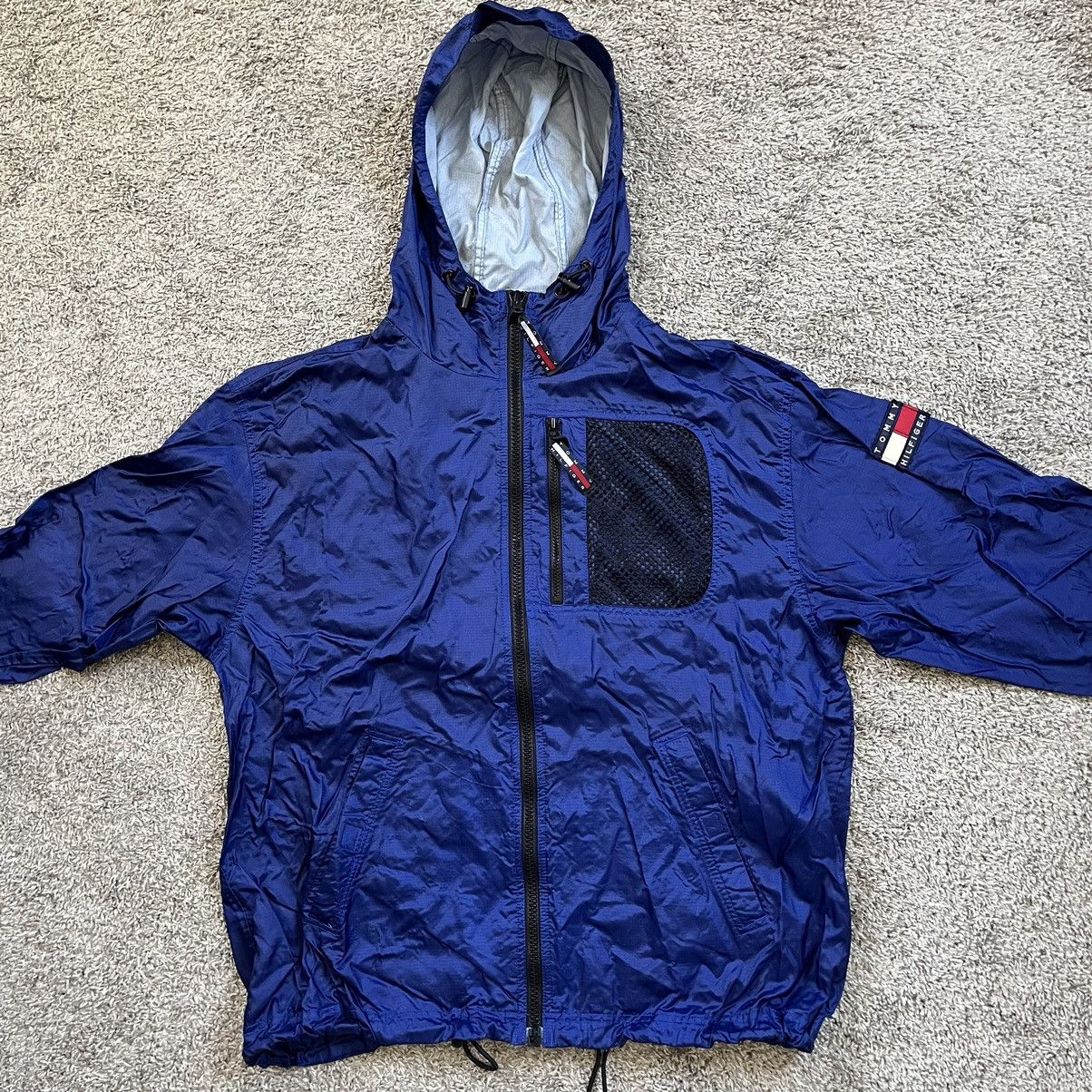 Tommy Hilfiger 🔴Tommy Hilfiger Jacket Size Medium Windbreaker Blue Flag Size US M / EU 48-50 / 2 - 1 Thumbnail