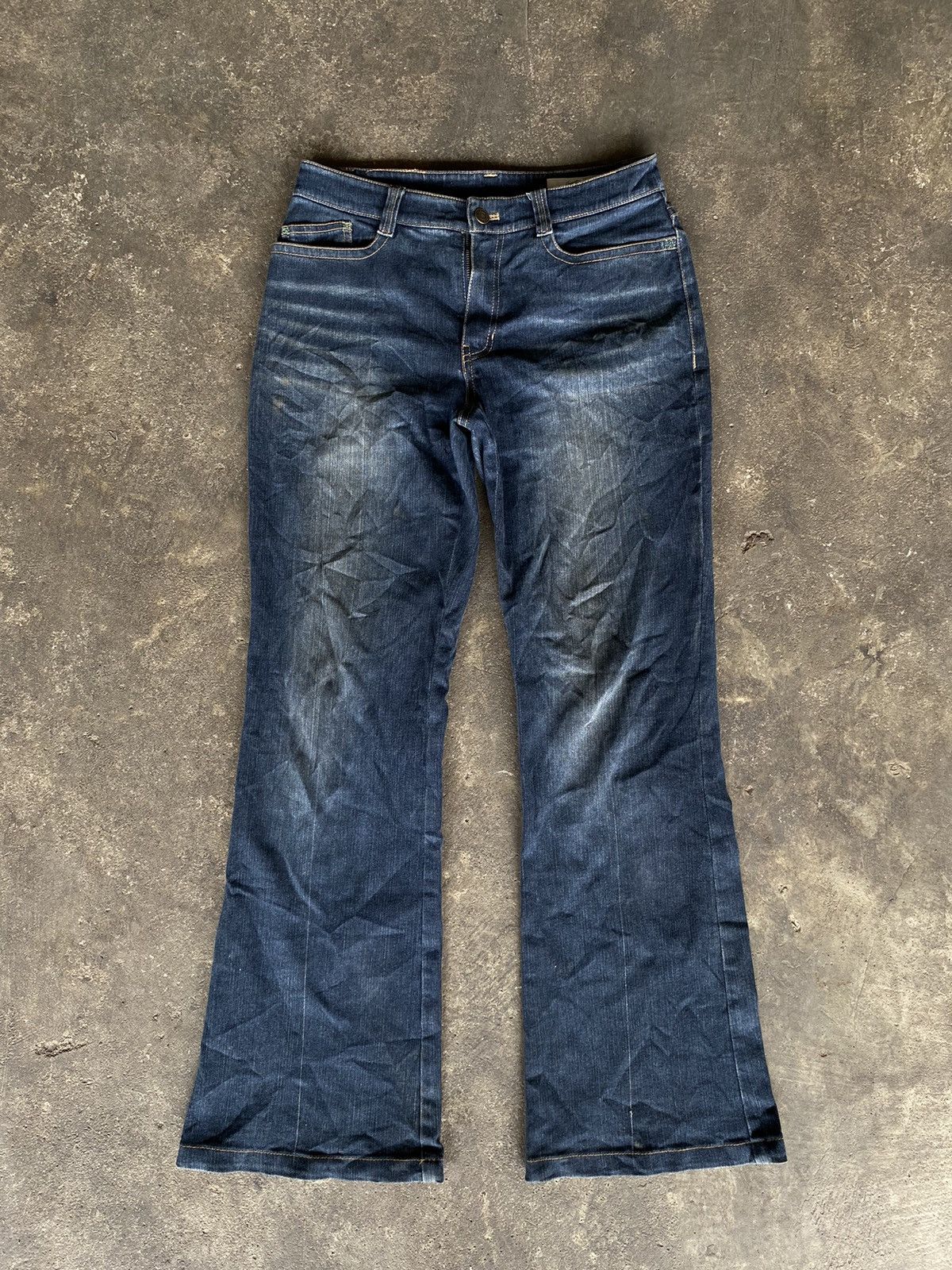 14th Addiction CROCODILE BOOTCUT DENIM PANTS Size 29" - 1 Thumbnail