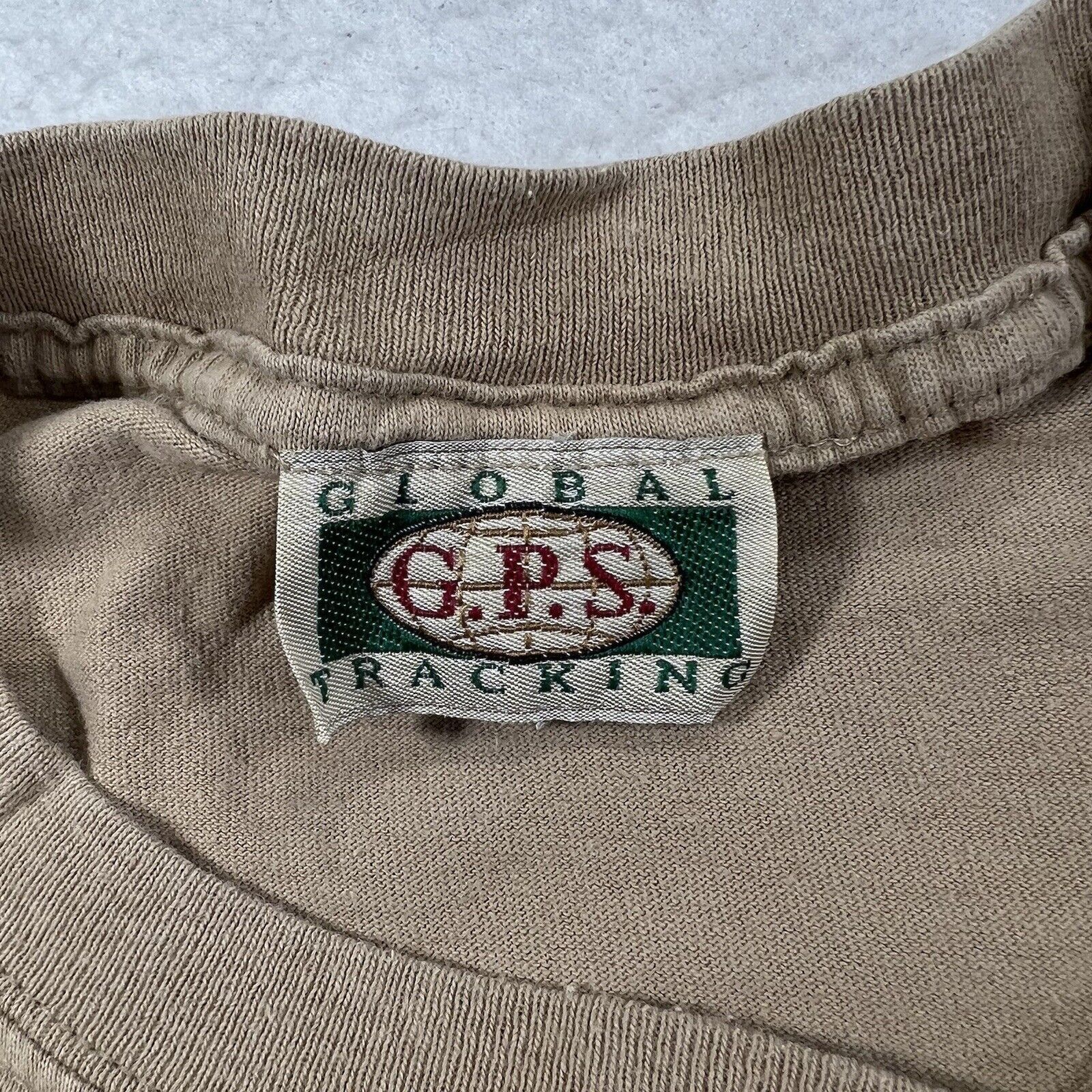 Vintage Vintage G.P.S Global Tracking Medium Hikers Checklist TShirt Size US M / EU 48-50 / 2 - 2 Thumbnail
