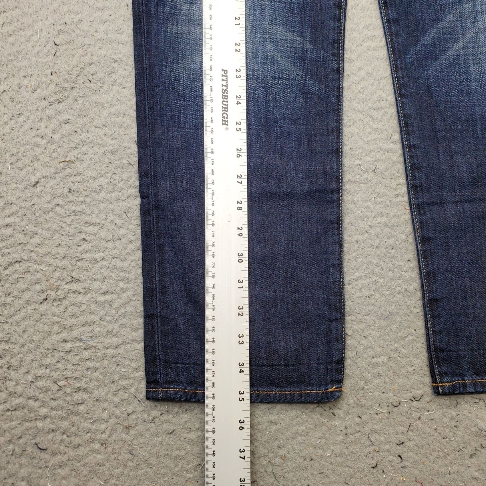 Lucky Brand Lucky Brand Boyfriend Crop Jeans Womens Size 6 Blue Denim Distressed Straight Leg Jeans Size 28" / US 6 / IT 42 - 3 Thumbnail