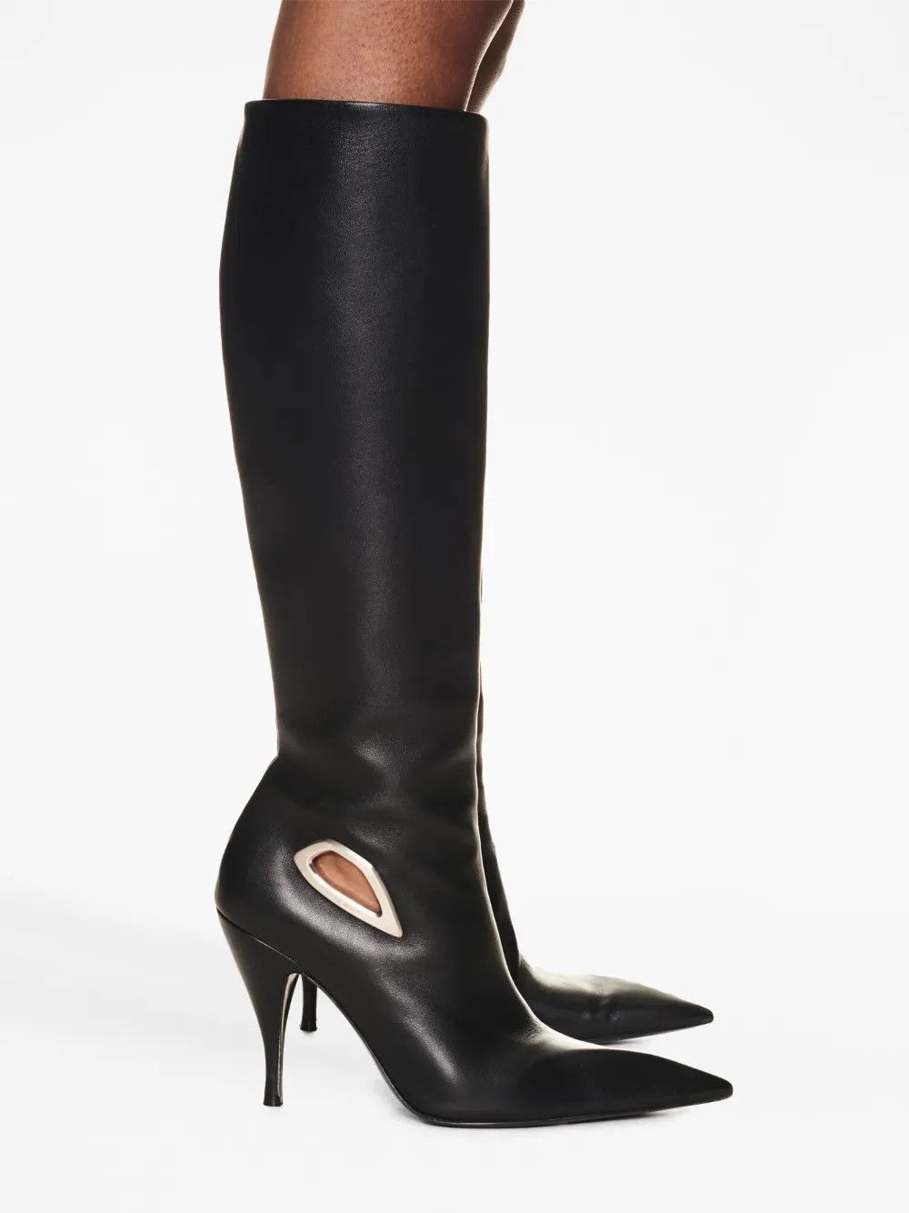 Off-White o1y1225 Leather Boots in Black Size US 10 / IT 40 - 4 Thumbnail
