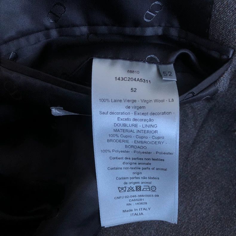 Dior Dior Court wool jacket and suit jacket 2501-Nextarrow Size US L / EU 52-54 / 3 - 9 Thumbnail