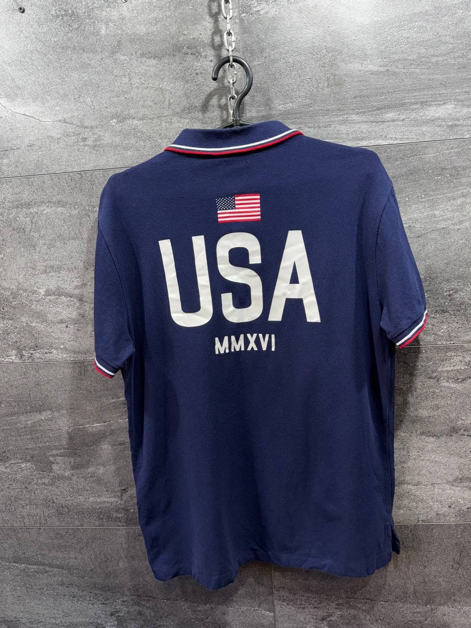 Polo Ralph Lauren Polo Ralph Lauren Short Sleeve USA Big Pony Custom Shirt Size US M / EU 48-50 / 2 - 2 Thumbnail