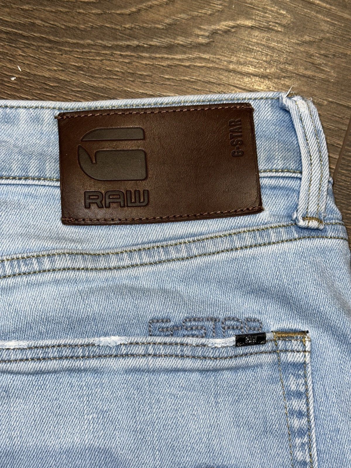 G-Star G-Star RAW 3301 Slim Jeans – Light Wash Size US 34 / EU 50 - 5 Thumbnail