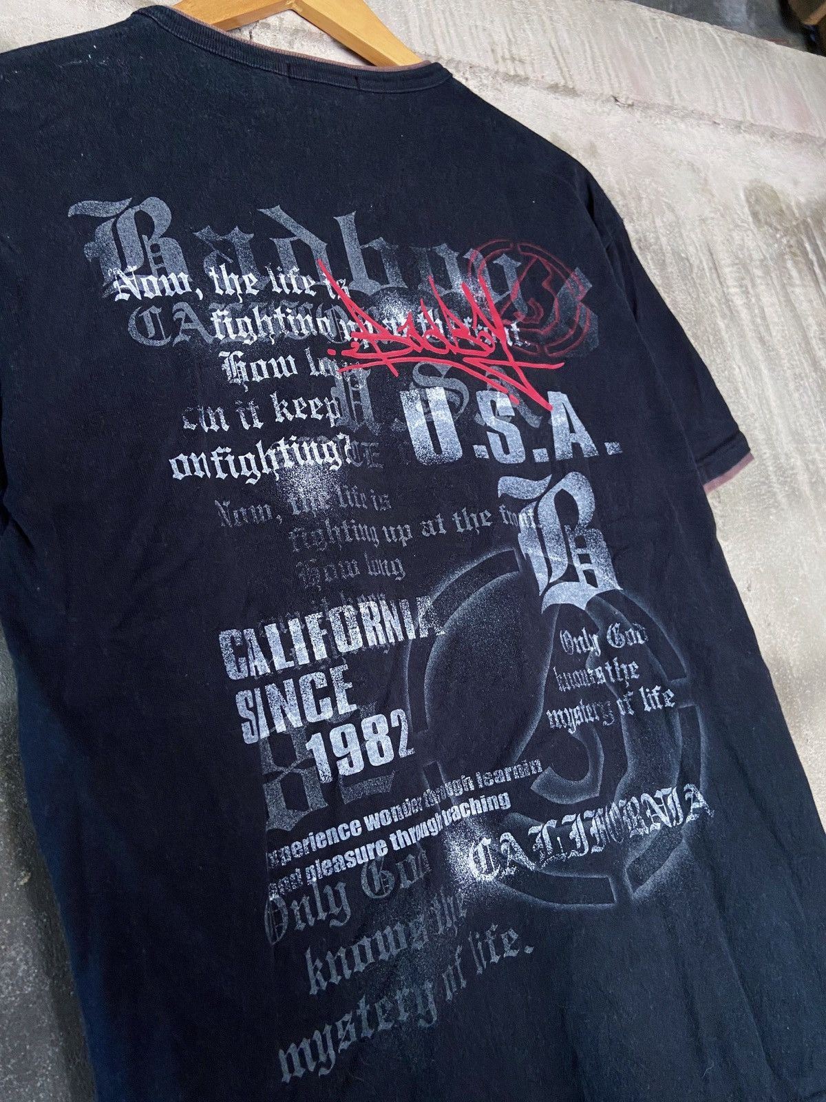 Beauty Beast × Hysteric Glamour × Japanese Brand BAD BOY NOW , THE LIFE IS FIGHTING TEE SHIRT Size US M / EU 48-50 / 2 - 13 Thumbnail