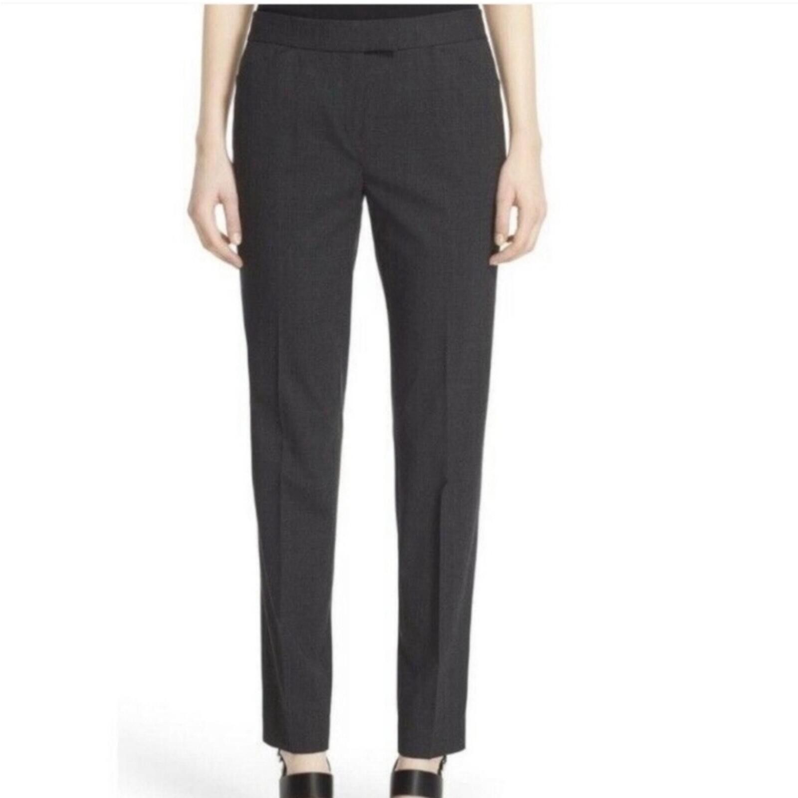Other Lafayette 148 New York Irving Pant Charcoal Gray Wool SZ 4 Size 27" / US 4 / IT 40 - 1 Thumbnail