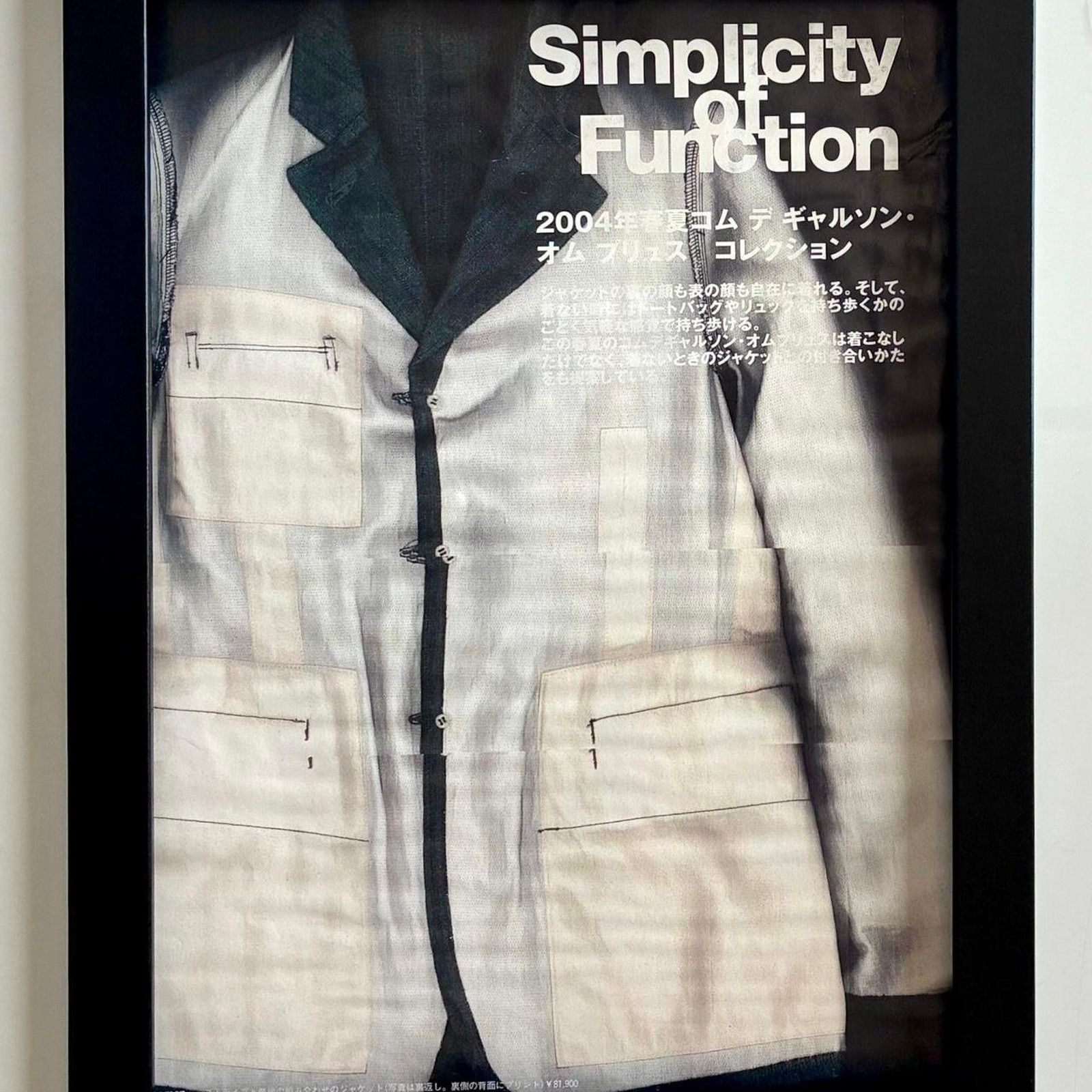 Comme des Garcons × Japanese Brand × Vintage Comme Des garçons Archive Fashion photo framed 9x11 Size ONE SIZE - 1 Thumbnail