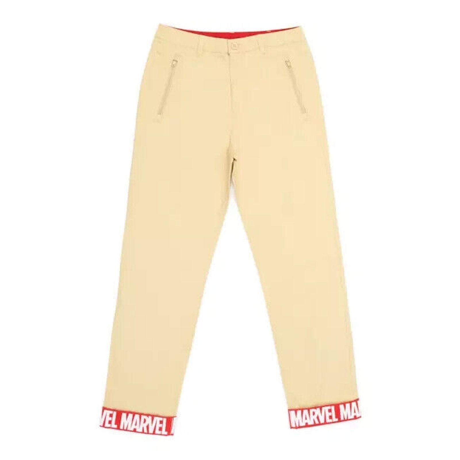 Marvel Comics MARVEL KHAKI CHINO TROUSERS PANTS RED MARVEL LOGO CUFFS 38 Size US 38 / EU 54 - 1 Thumbnail