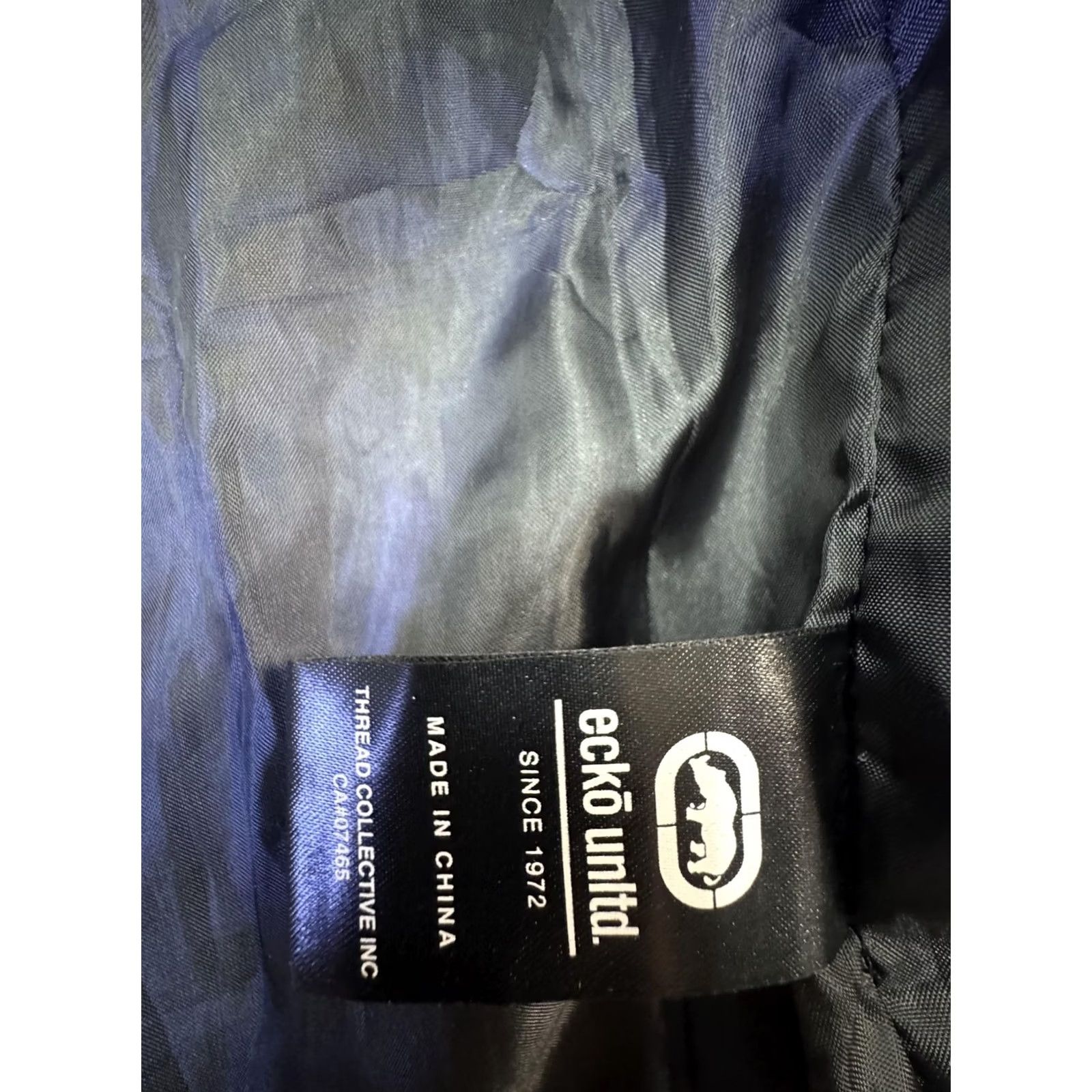 Ecko Unltd. Ecko Unltd. Vest Mens Large Black Quilted Puffer Hooded Full Zip Rhino Logo Size US L / EU 52-54 / 3 - 7 Thumbnail