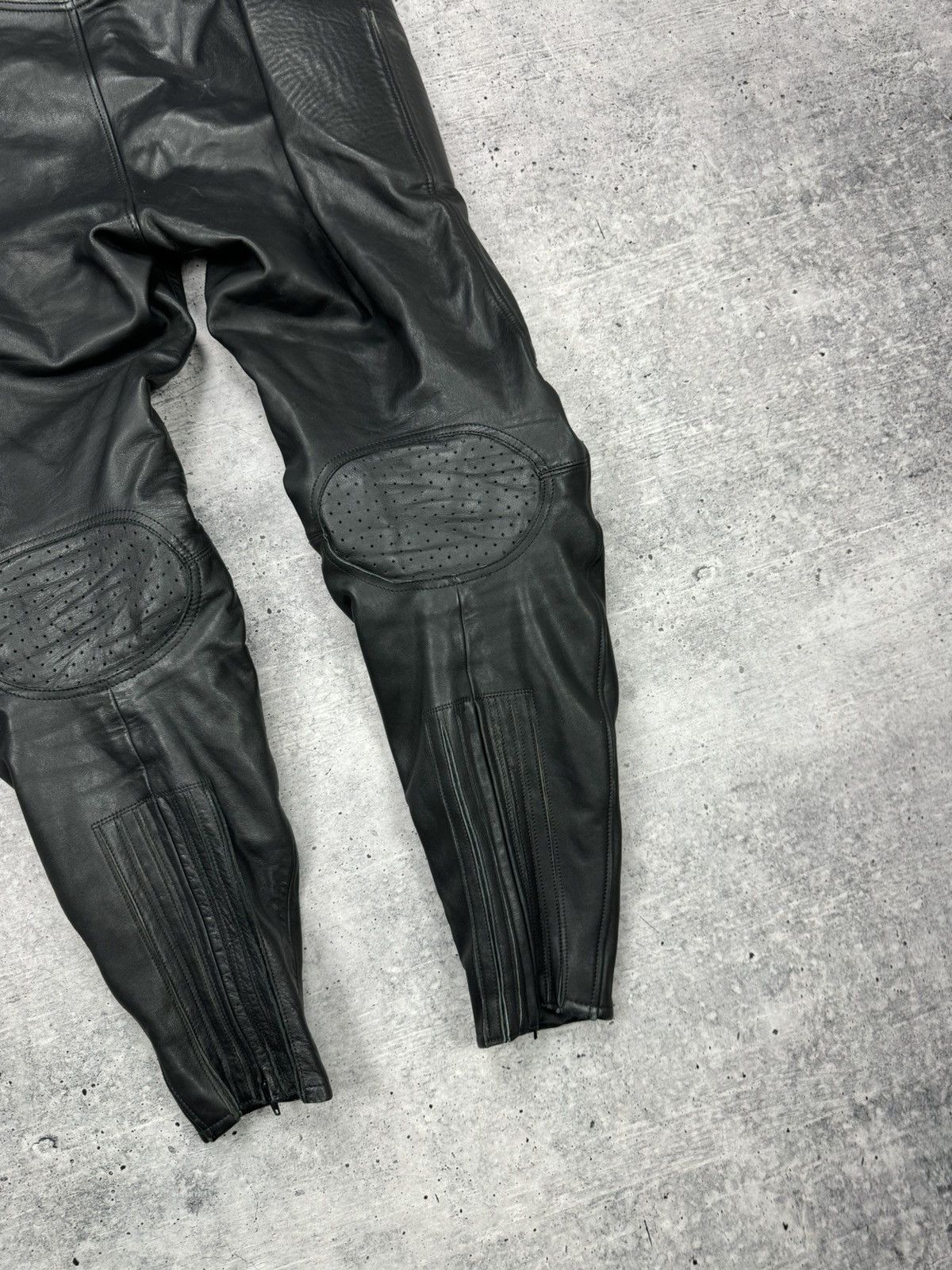 Genuine Leather × Vintage Vintage Y2K Style Moto Bike Racing Genuine Leather Pants Size US 38 / EU 54 - 17 Thumbnail