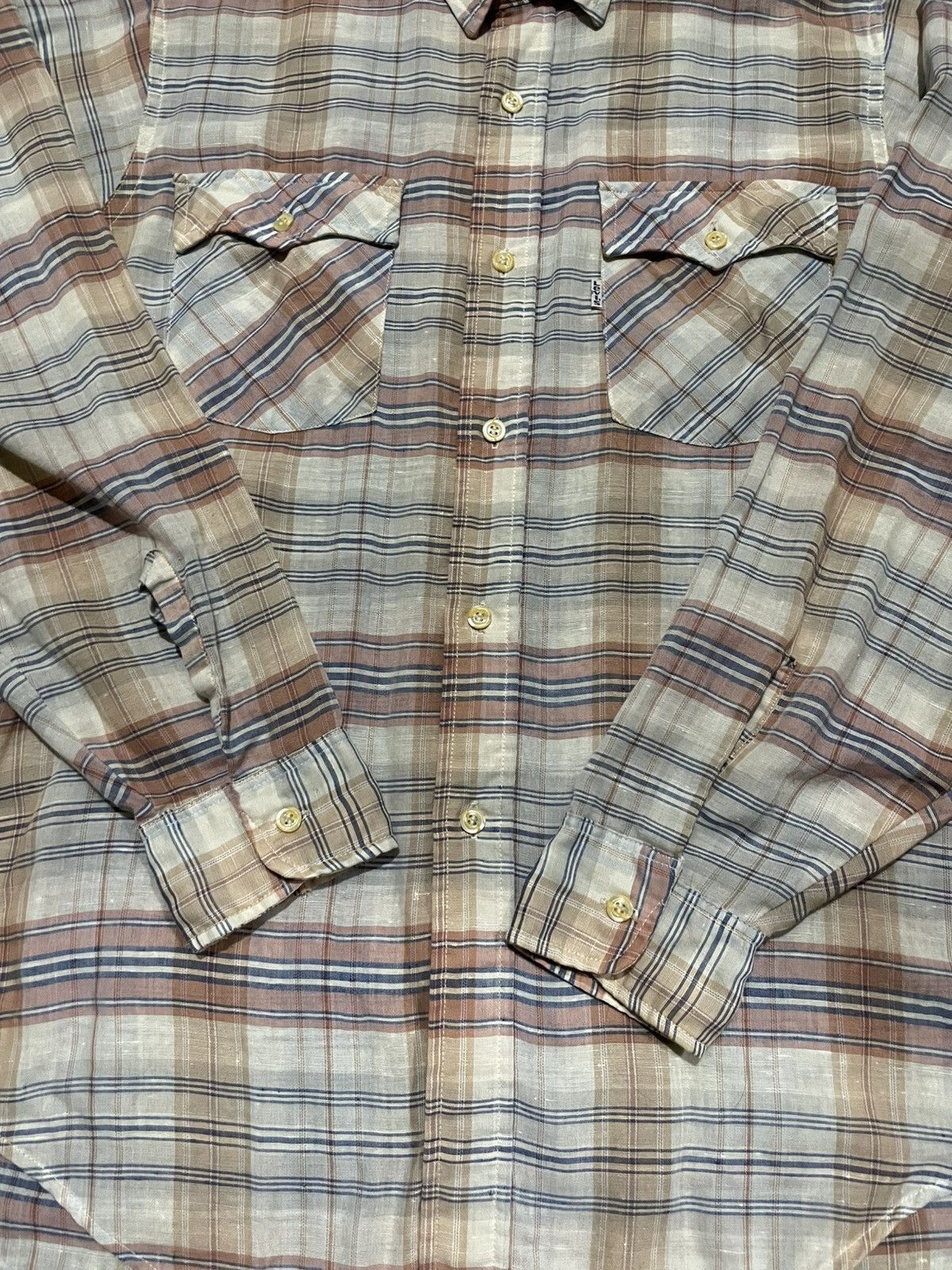 Levi's Vintage Clothing VINTAGE LEVI’S 80’S REGULAR FIT TARTAN WORKSHIRT FLANNEL Size US L / EU 52-54 / 3 - 8 Thumbnail