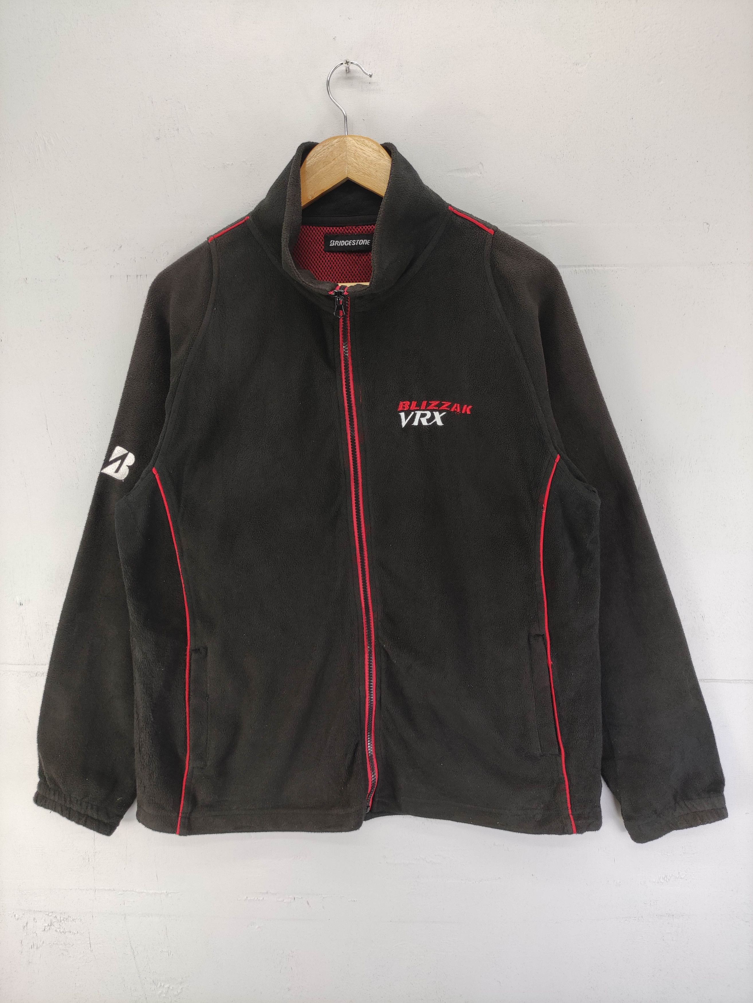 Japanese Brand Vintage Bridgestone Fleece Sweater Jacket Zipper Size US L / EU 52-54 / 3 - 1 Thumbnail