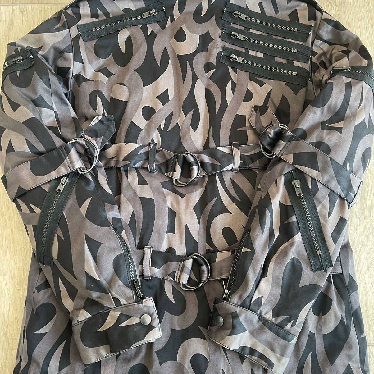 Number (N)ine AW2004 'Give Peace A Chance' Tribal Heart Camo Down Jacket Size US M / EU 48-50 / 2 - 4 Thumbnail