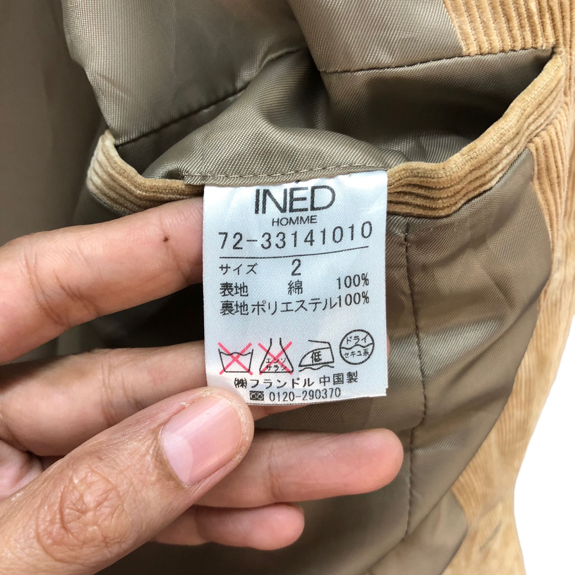 Japanese Brand INED HOMME CORDUROY JACKET #7364-134 Size US S / EU 44-46 / 1 - 8 Thumbnail