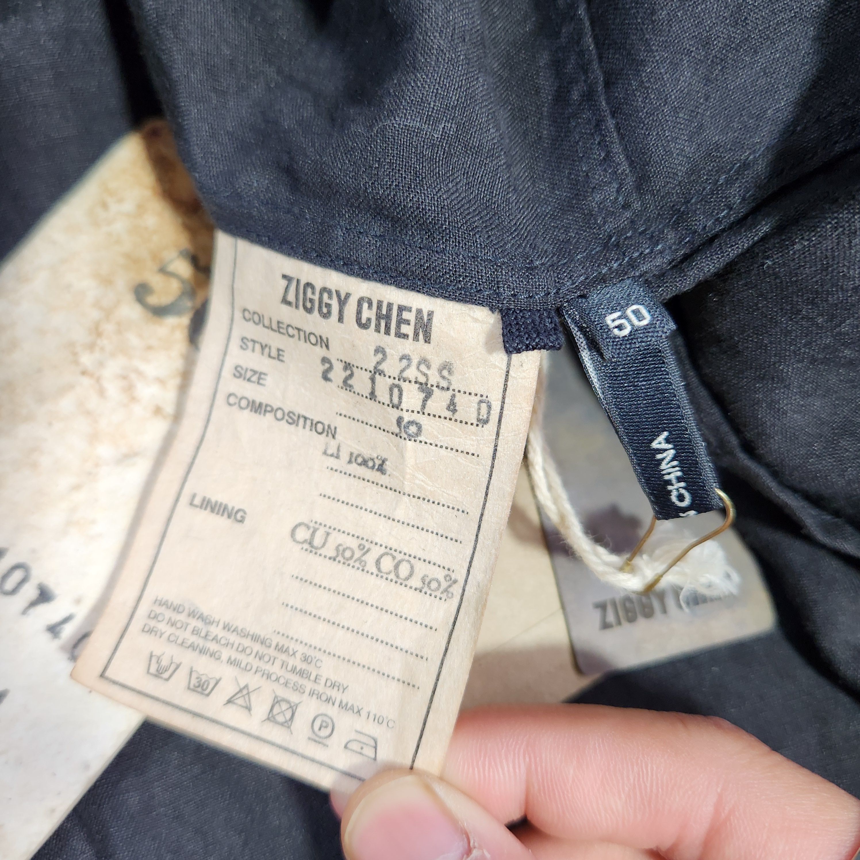 Ziggy Chen Ziggy Chen SS2022 Assemble patchworks cupro shirt Size US M / EU 48-50 / 2 - 11 Thumbnail