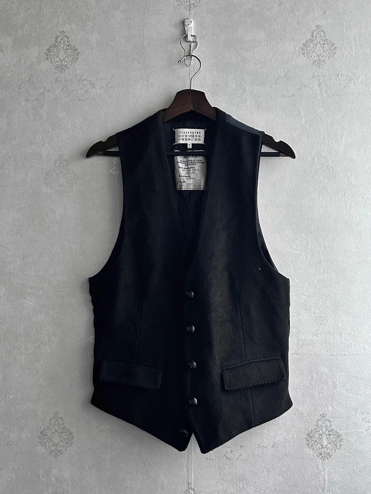 Maison Margiela Maison Martin Margiela 12AW Wool-Satin Paneled Gilet 50 Size US M / EU 48-50 / 2 - 2 Thumbnail