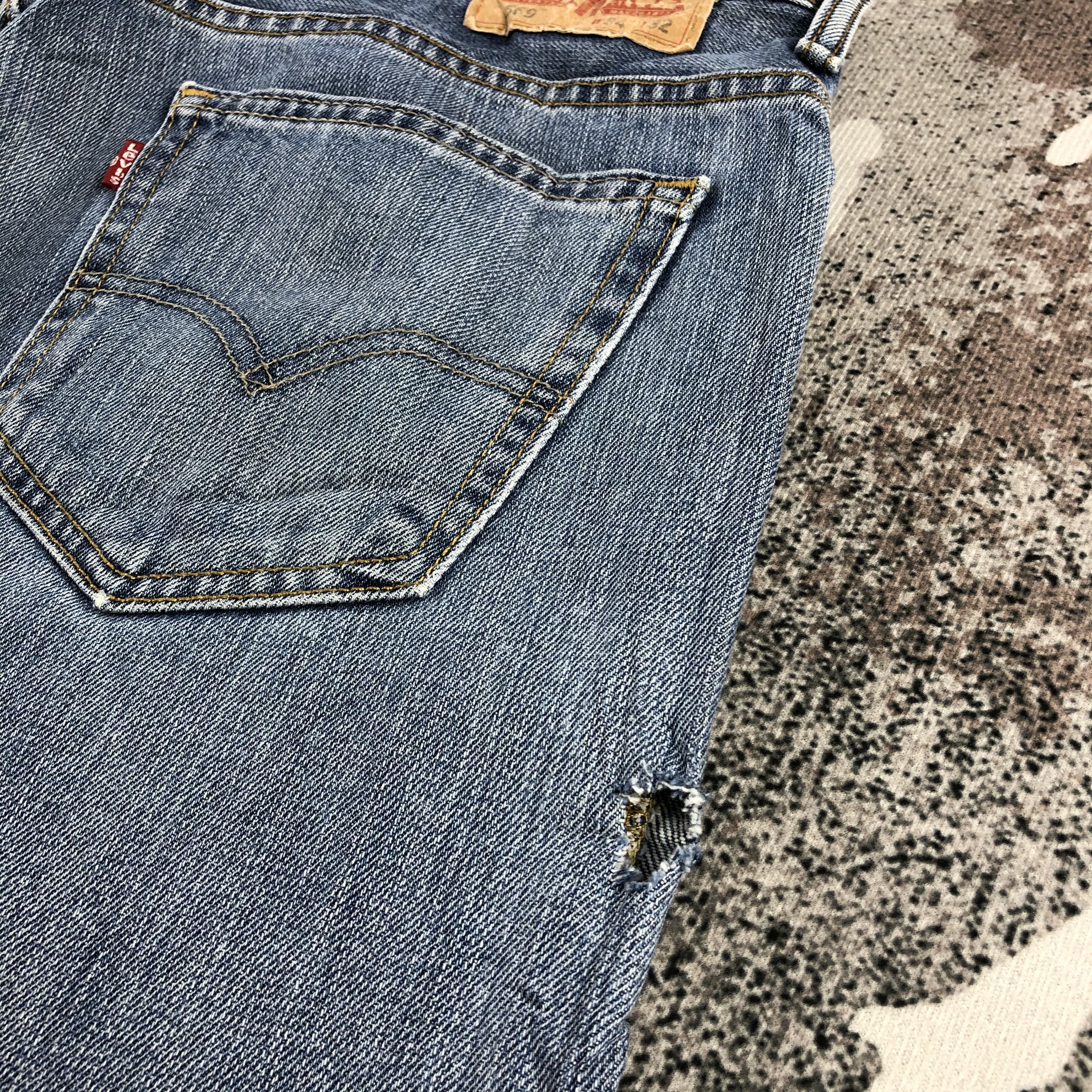 Levi's Levis 569 Jeans Faded Blue Denim KJ870 Size US 34 / EU 50 - 8 Thumbnail