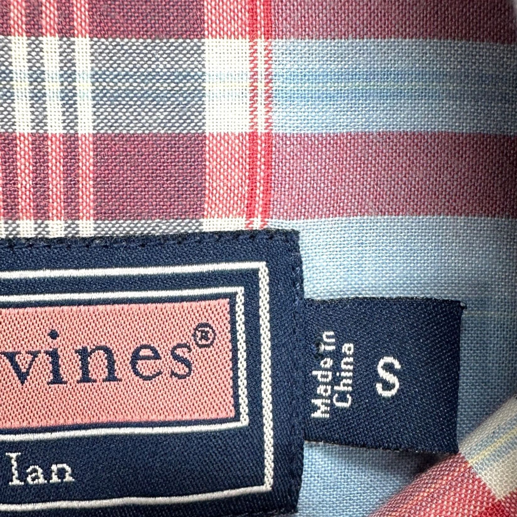 Vineyard Vines Vineyard Vines Murray Shirt Mens Small Button-Down Madras Plaid Blue Red Cotton Long Sleeve Regular Fit Adults Casual 90s? Size US S / EU 44-46 / 1 - 6 Thumbnail