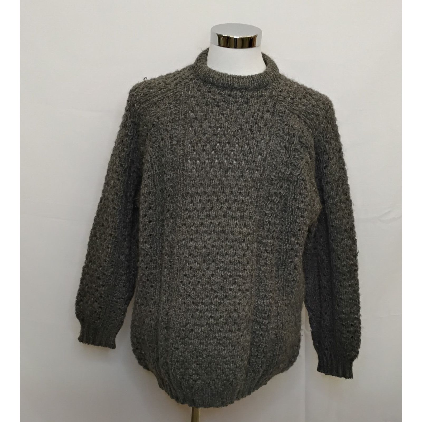 Other Patrick Malin Handmade Sweater Men's M Gray 100% Wool Irish Size US M / EU 48-50 / 2 - 2 Thumbnail