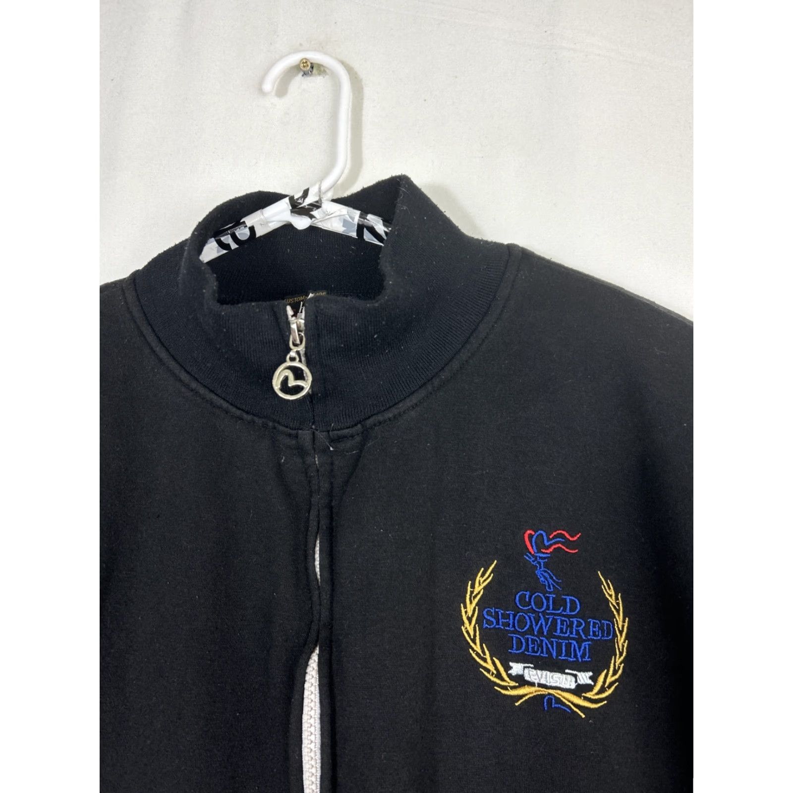 Vintage VINTAGE Envisu Track Jacket Full Zip Men 4XL 100% Cotton Black Gold VTG 90s Size US XXL / EU 58 / 5 - 3 Thumbnail