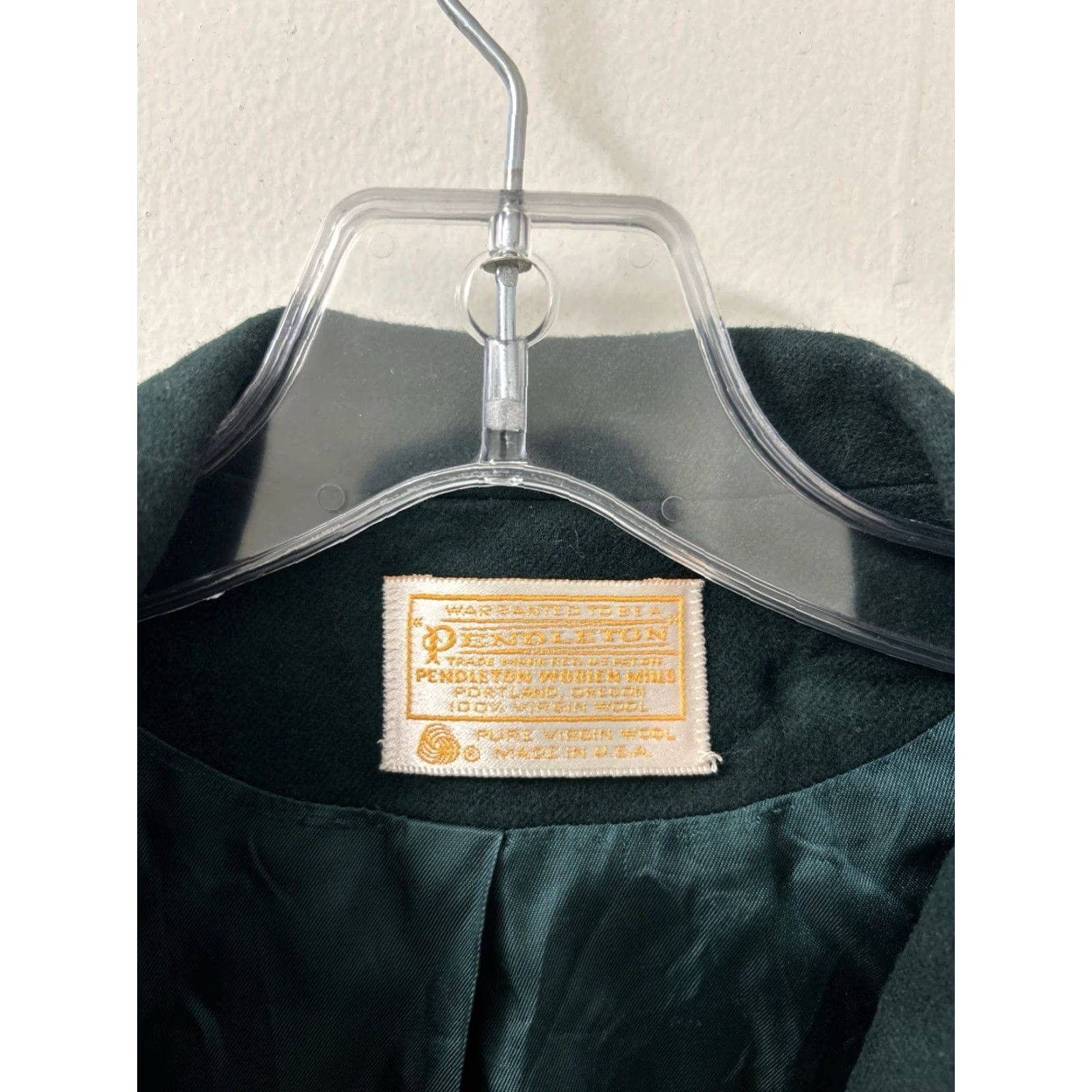 Pendleton VINTAGE Pendleton Blazer Jacket Womens Size 10 100% Wool Made in USA Green Notch Lapel One-Button Size L / US 10 / IT 46 - 5 Thumbnail