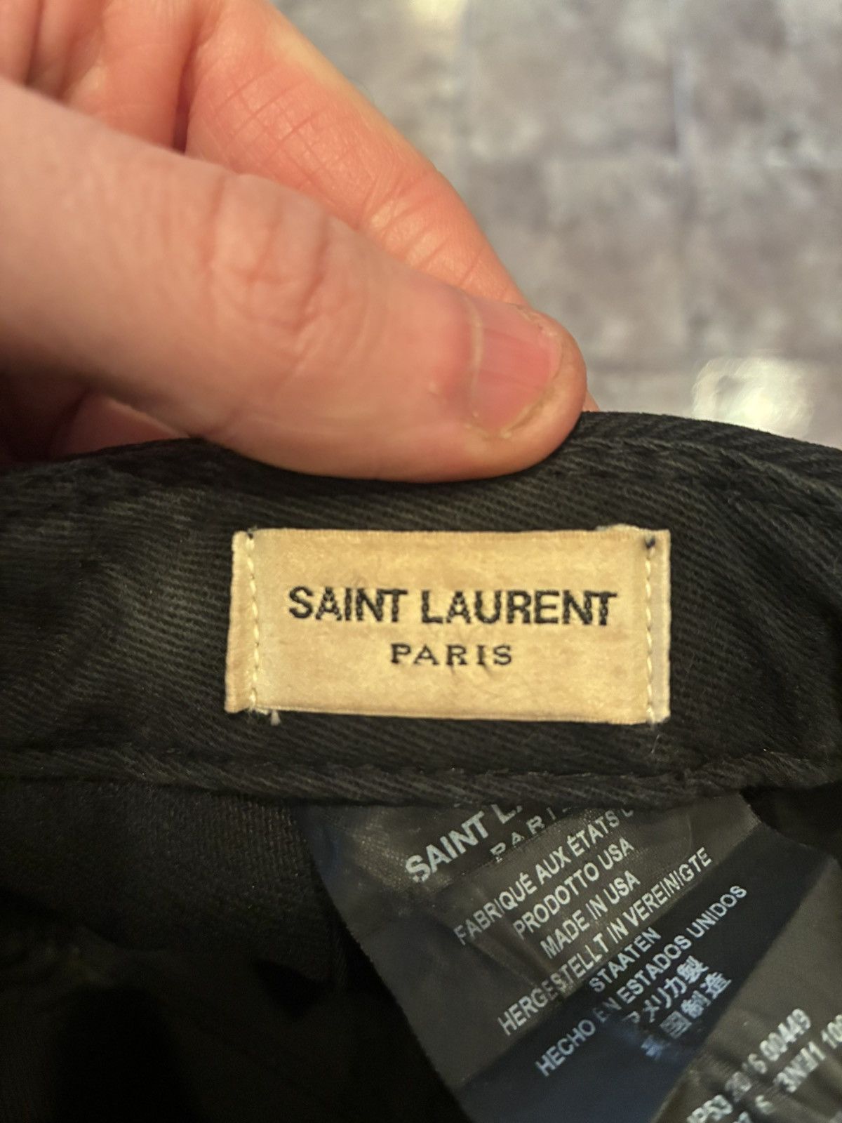 Saint Laurent Paris Saint Laurent Palladium Baseball Cap Size ONE SIZE - 6 Thumbnail