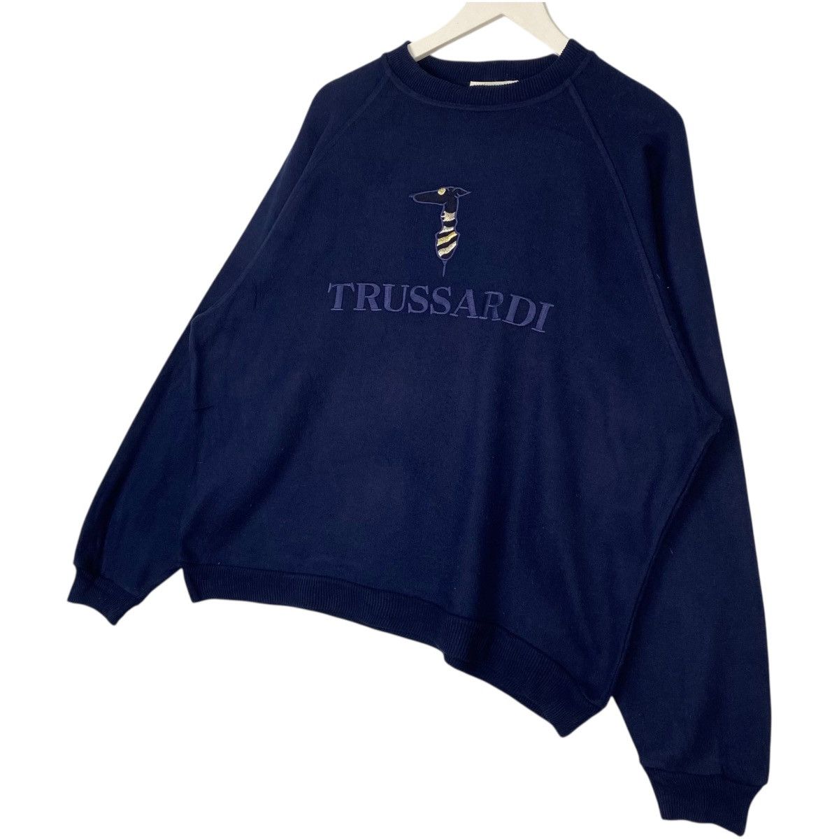 Vintage Vintage 90s Trussardi Sweatshirt Crewneck In Italy Big Logo Size US M / EU 48-50 / 2 - 3 Thumbnail
