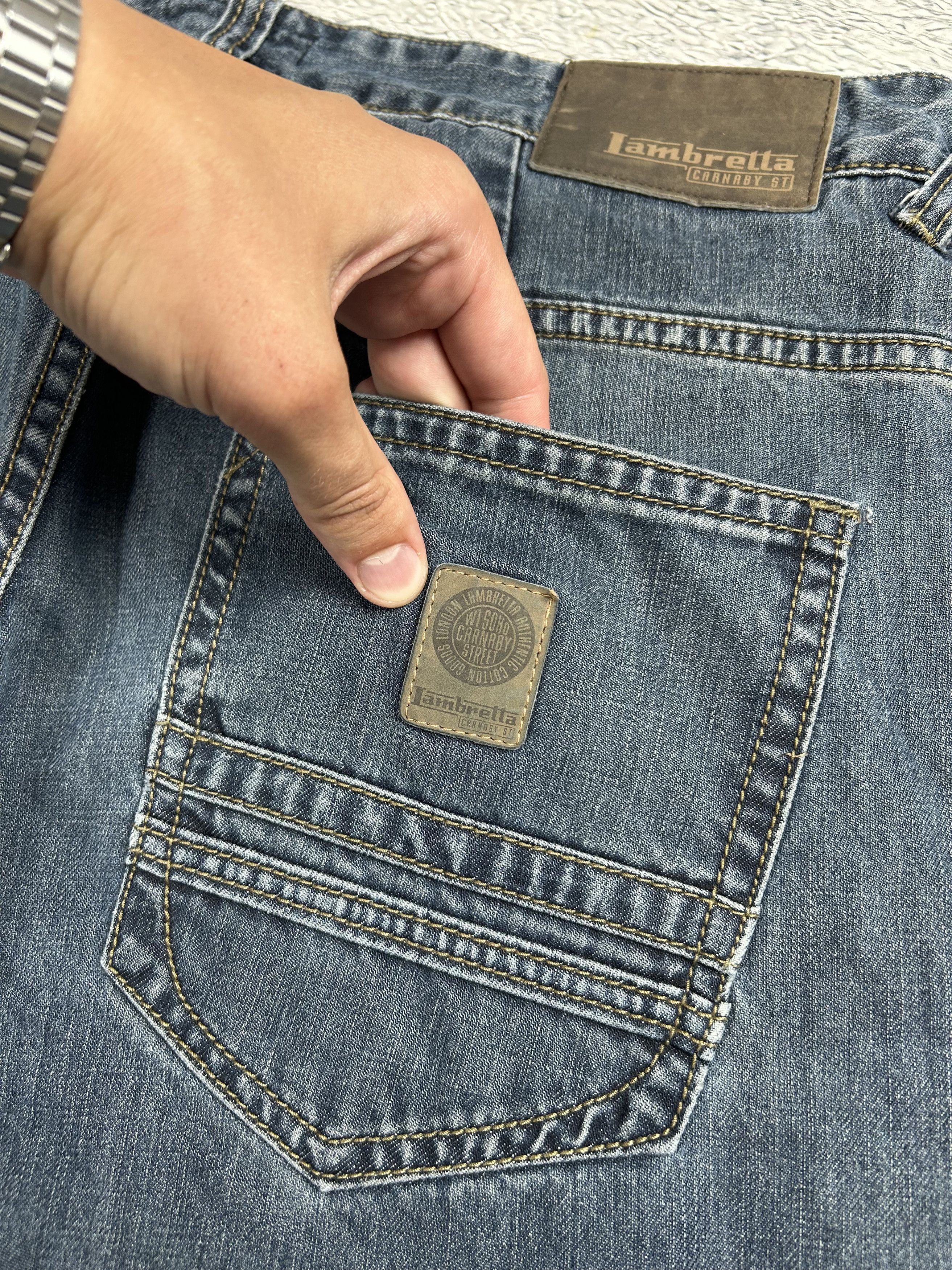JNCO × Lambretta × Vintage Vintage Lambretta jeans Baggy Streetwear Big logo L size Size US 34 / EU 50 - 5 Thumbnail