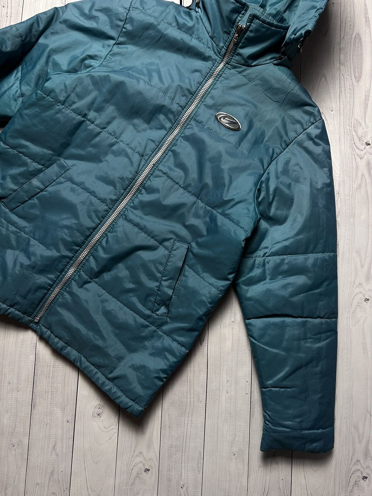 Nike × Vintage Vintage Nike jacket size S logo parka green Size US S / EU 44-46 / 1 - 3 Thumbnail