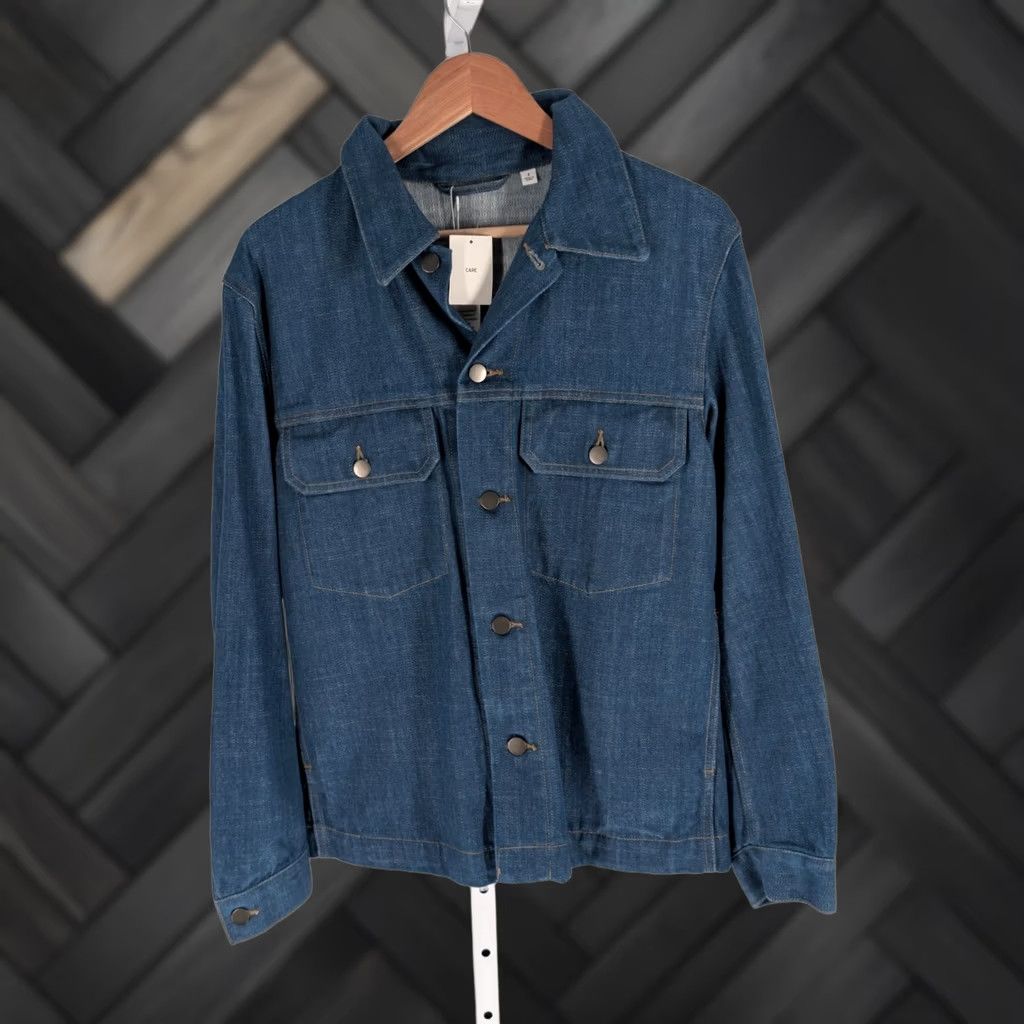 Uniqlo VINTAGE Uniqlo U Denim Trucker Jacket XS Men Blue Cotton 2021 Collection NWT/NEW with tags Trucker Style Accessories Mens Size US XS / EU 42 / 0 - 1 Thumbnail