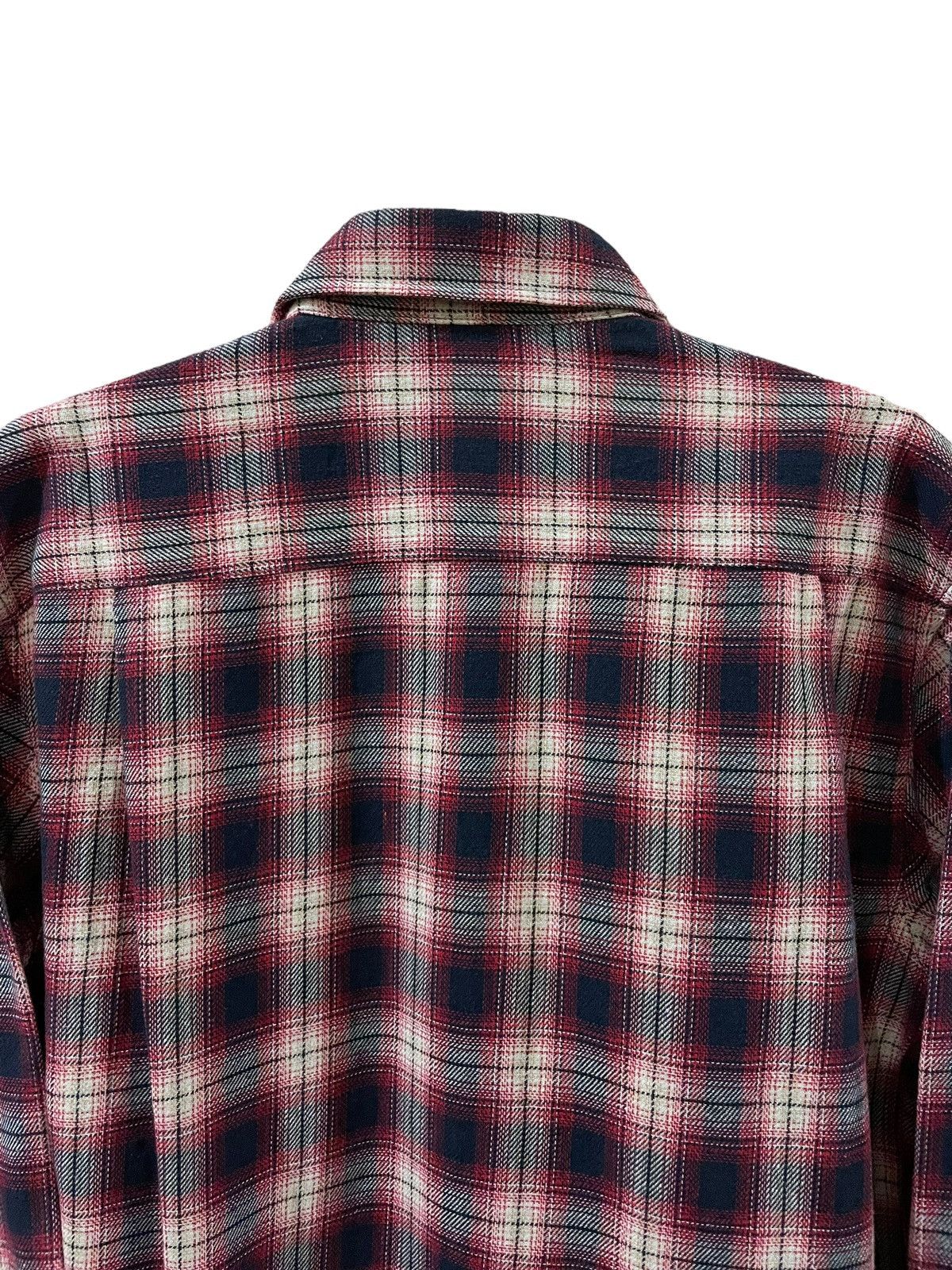 Flannel × Japanese Brand Vintage Uniqlo Travis Scott Style Tartan Plaid Flannel Size US L / EU 52-54 / 3 - 9 Thumbnail