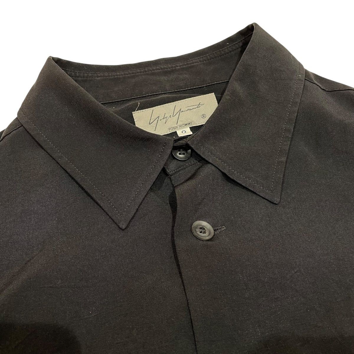 Yohji Yamamoto Yohji Yamamoto pour homme 20SSG-Left gathered shirt Size US M / EU 48-50 / 2 - 3 Thumbnail