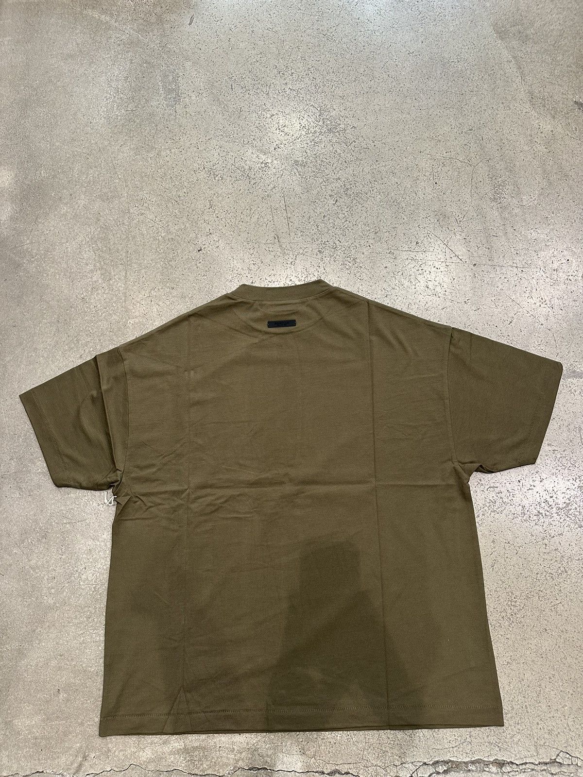 Essentials ESSENTIALS - Jersey Crewneck T-Shirt Olive | Grailed