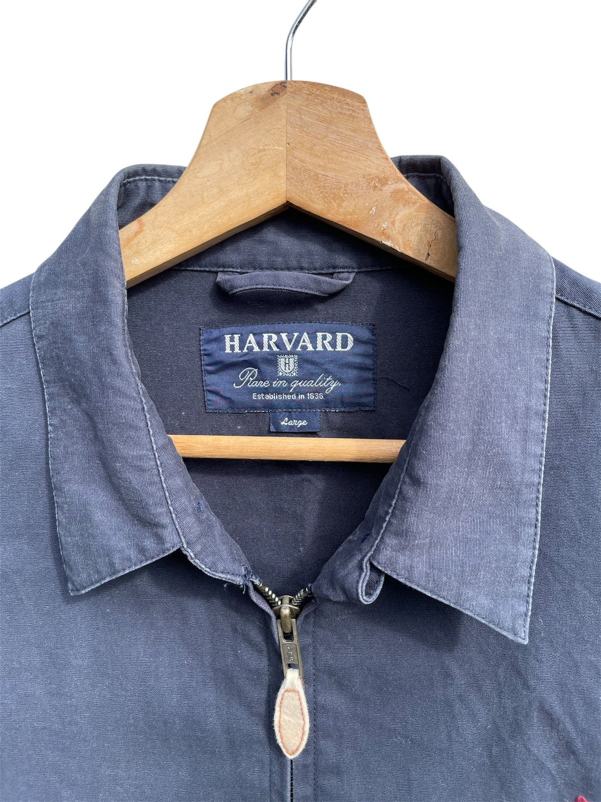 Vintage 🔥Accept Binding Offer🔥Navy Blue HARVARD With Red Logo Jacket Size US L / EU 52-54 / 3 - 12 Thumbnail