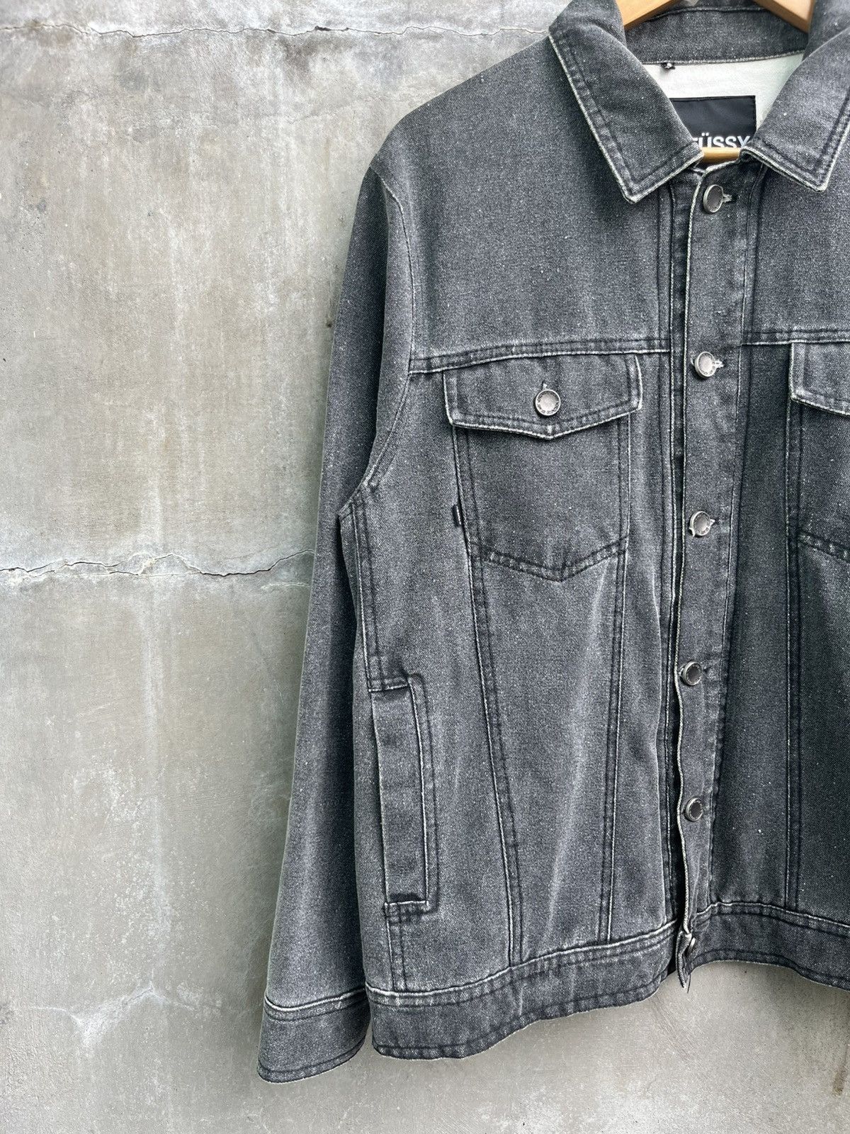 Stussy Live Wild Die Free Denim Jacket Size US L / EU 52-54 / 3 - 3 Thumbnail