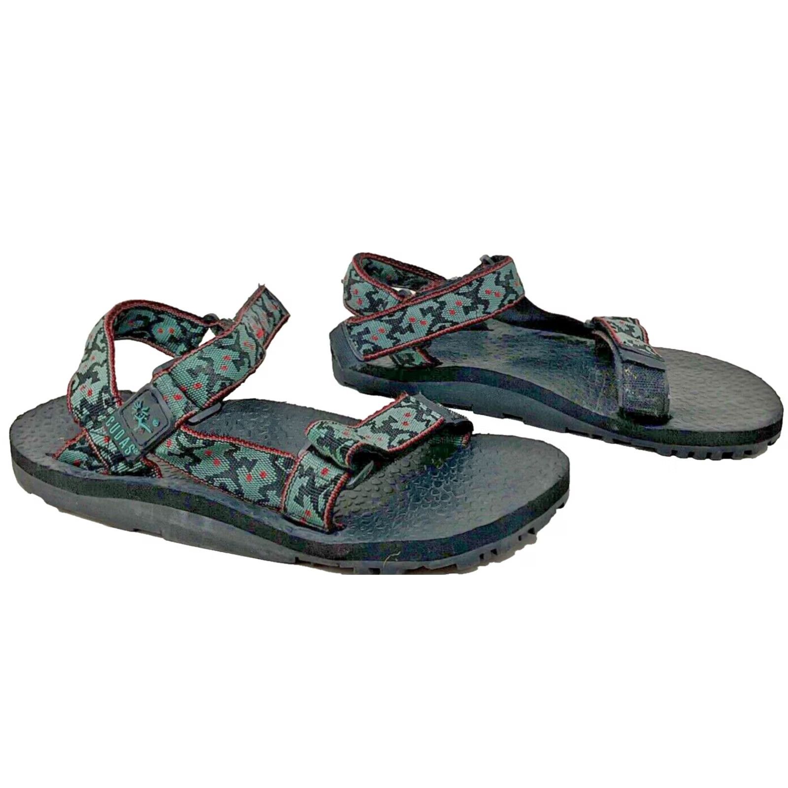 Teva VINTAGE CUDA Black Tribal Teva 9 Minimalist Hiking Running Sandals Men Adult 9 Black 90s Sneaker Hiking 90s Mens Size US 9 / EU 42 - 2 Thumbnail