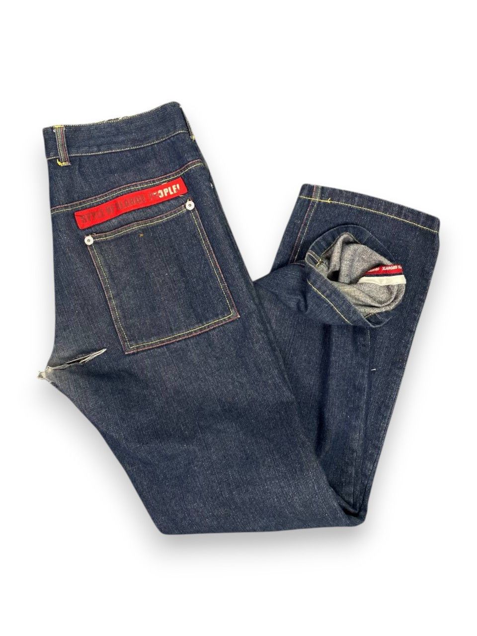 Xlarge xlarge selvedge distressed denim nice design Size US 35 - 1 Thumbnail