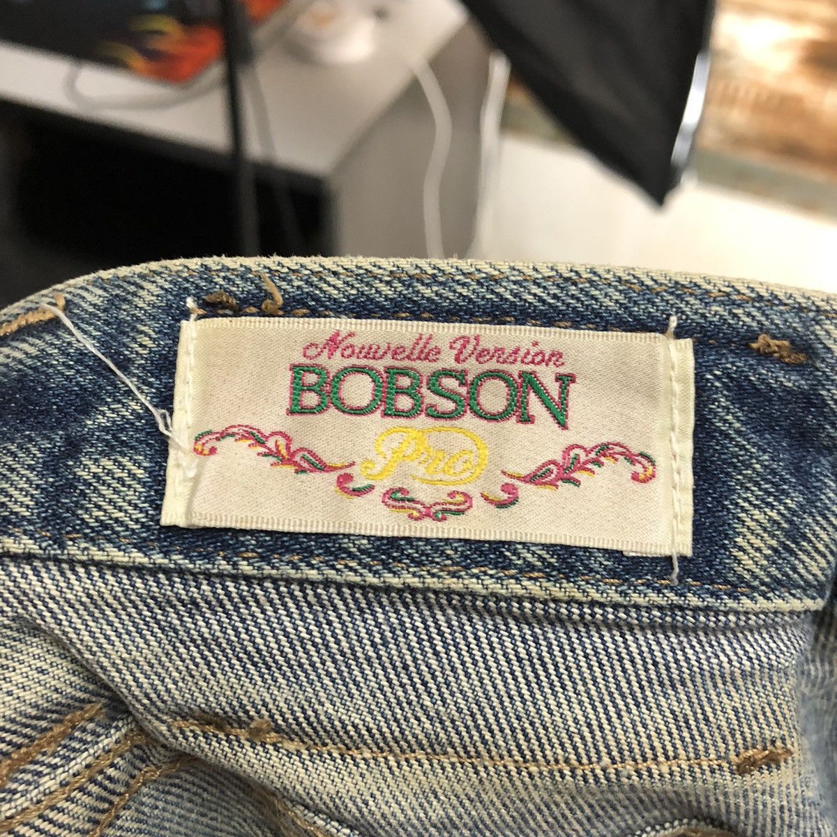 Vintage DL Bobson Pro Blue vintage Denim Pants #C176 Size US 29 - 21 Thumbnail