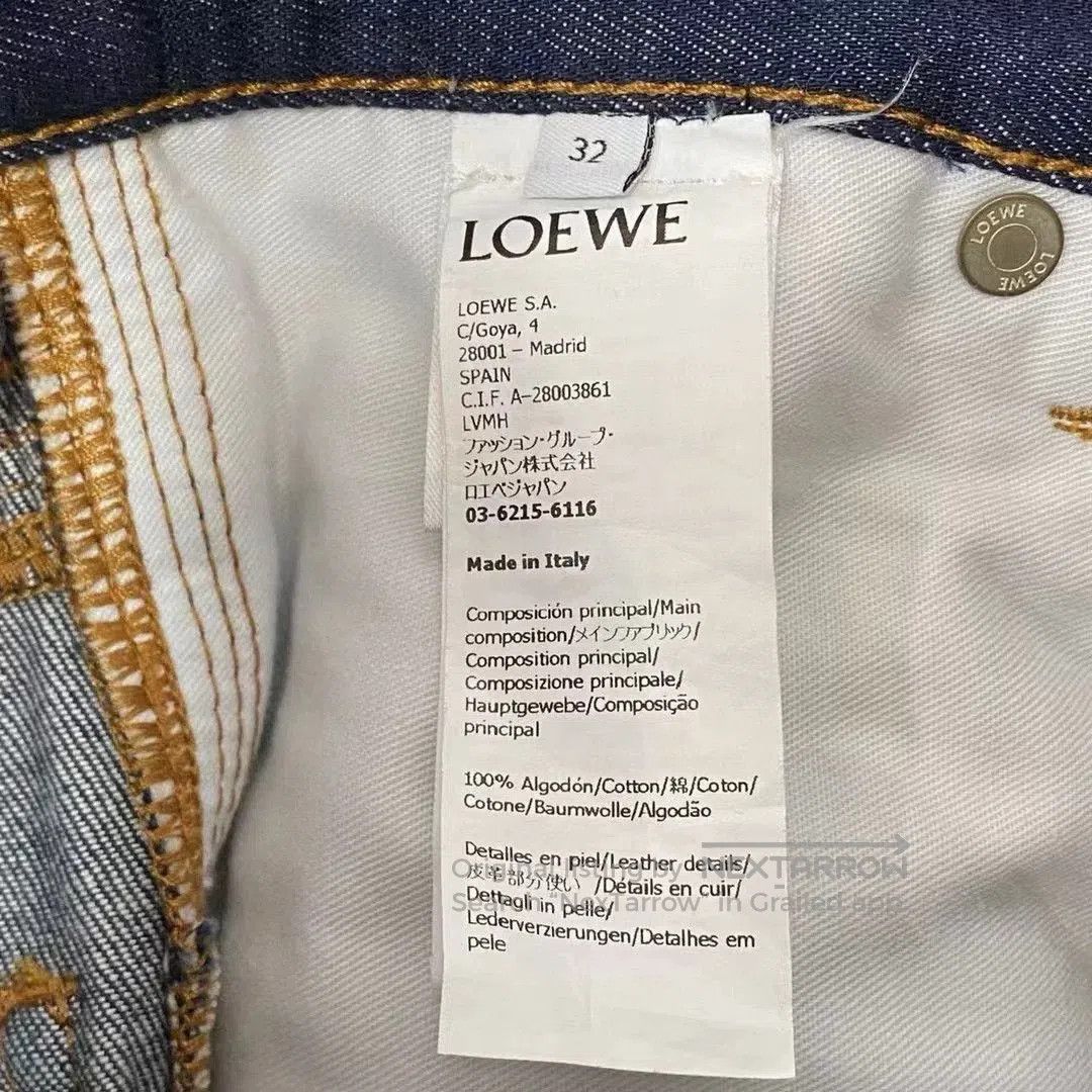 Loewe LOEWE Solid Cuffed Hem Straight Jeans Women. Size 31" - 5 Thumbnail