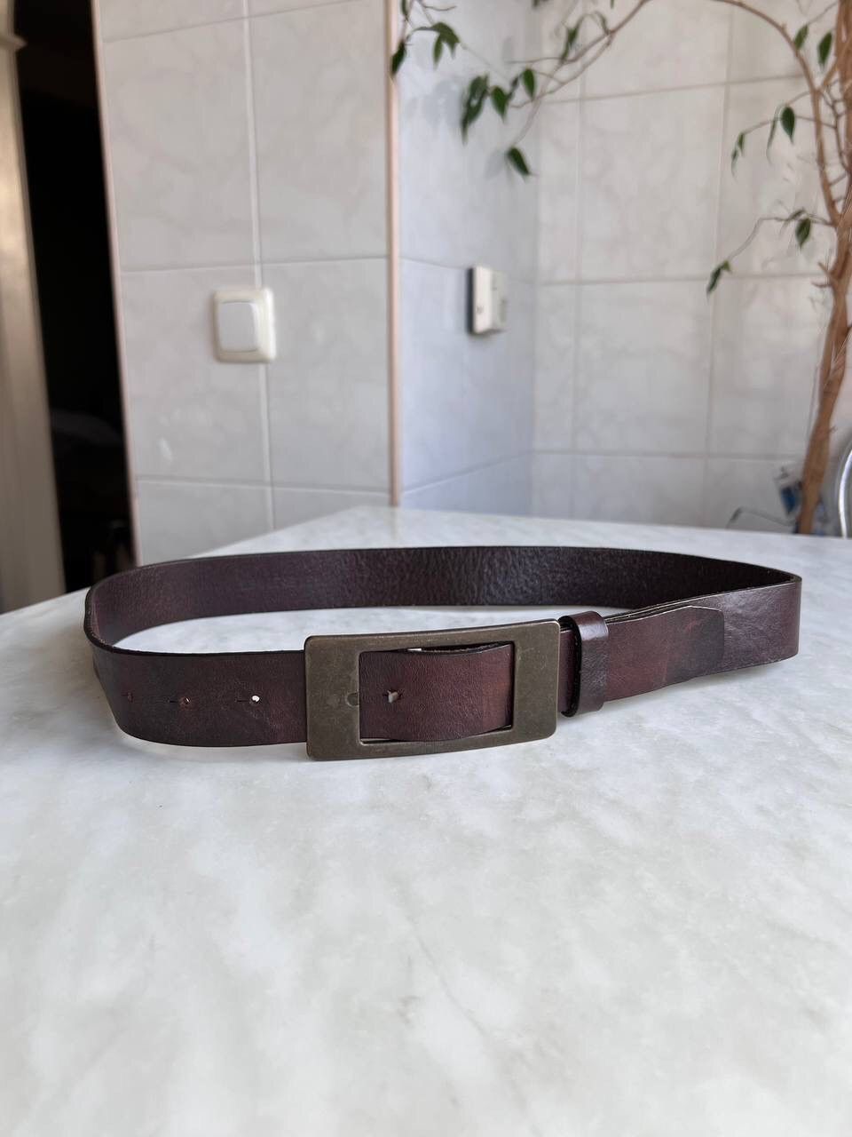 Diesel Vintage leather diesel belt y2k style 2000's Size ONE SIZE - 9 Thumbnail