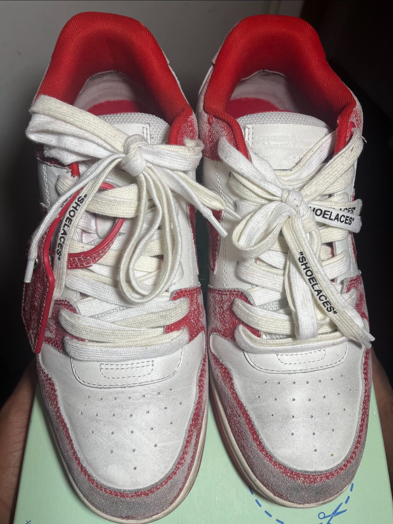 Off-White Off white Out Of Office vintage red and white Size US 11 / EU 44 - 3 Thumbnail