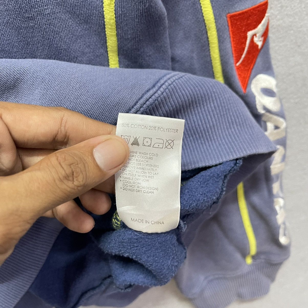 Vintage 1990s-Style Kooga Wallabies Hoodie – Faded Navy Size US S / EU 44-46 / 1 - 15 Thumbnail