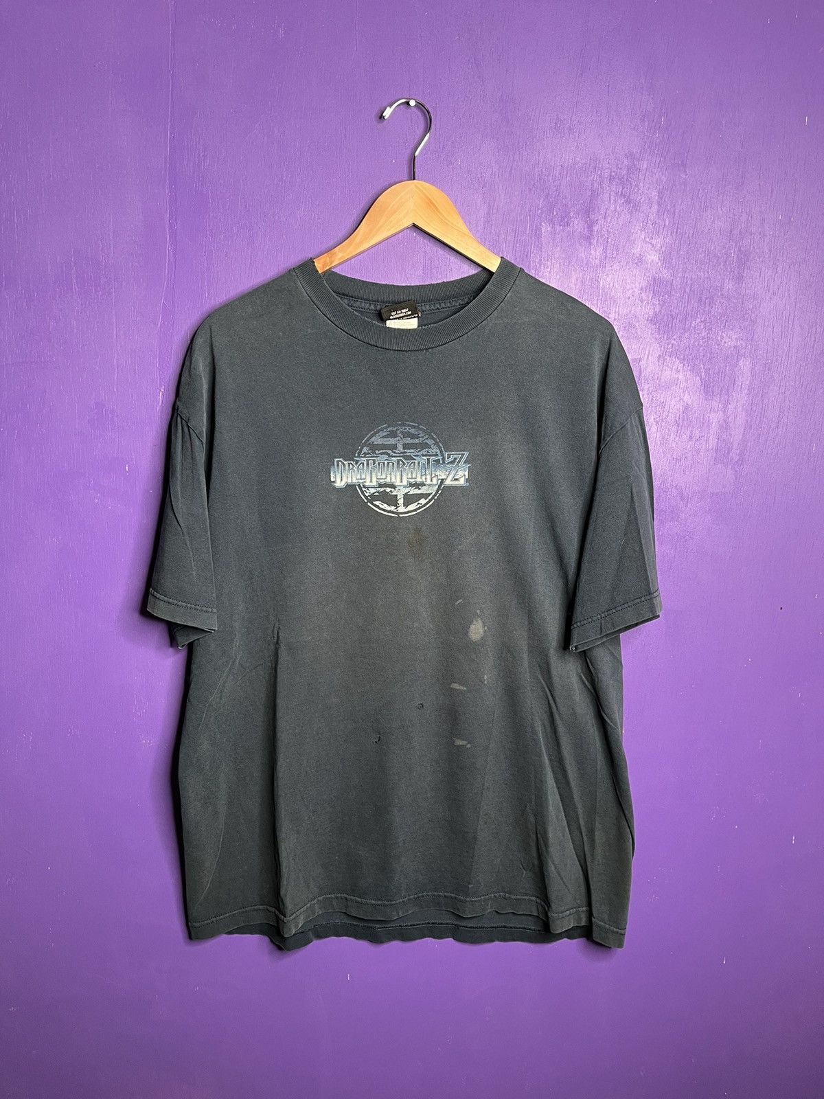 image of Made In USA x Vintage 2001 Dragonball Z Goku Character T-Shirt in Navy, Men's (Size XL)