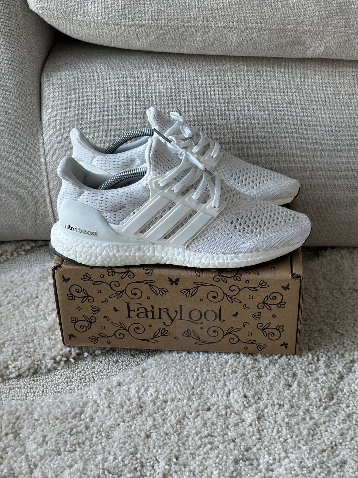 Adidas Adidas UltraBoost 1.0 Triple White Size US 8.5 / EU 41-42 - 1 Thumbnail