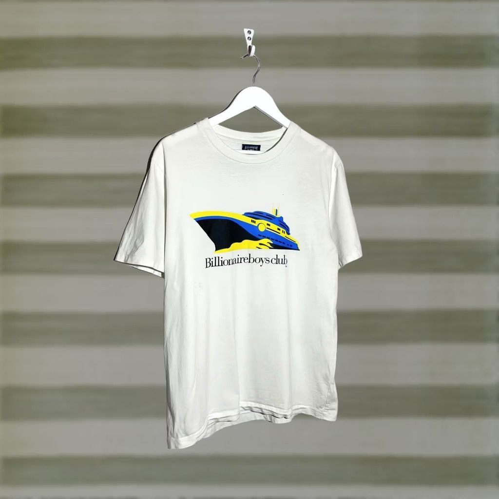 Billionaire Boys Club Billionaire Boys Club T-Shirt White M Mens Short Sleeve Crew Neck Yacht Graphic Cotton Hip Hop Space Designer BBC Size US M / EU 48-50 / 2 - 1 Thumbnail
