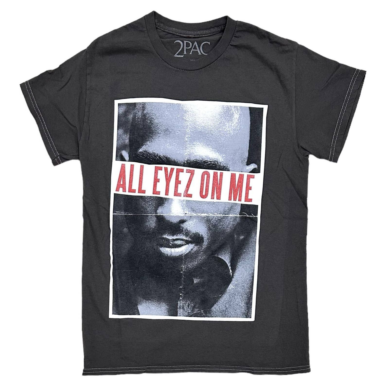 T-shirt Vintage 2Pac All Eyes On Me Taille M - Noir, 100% Coton Gildan