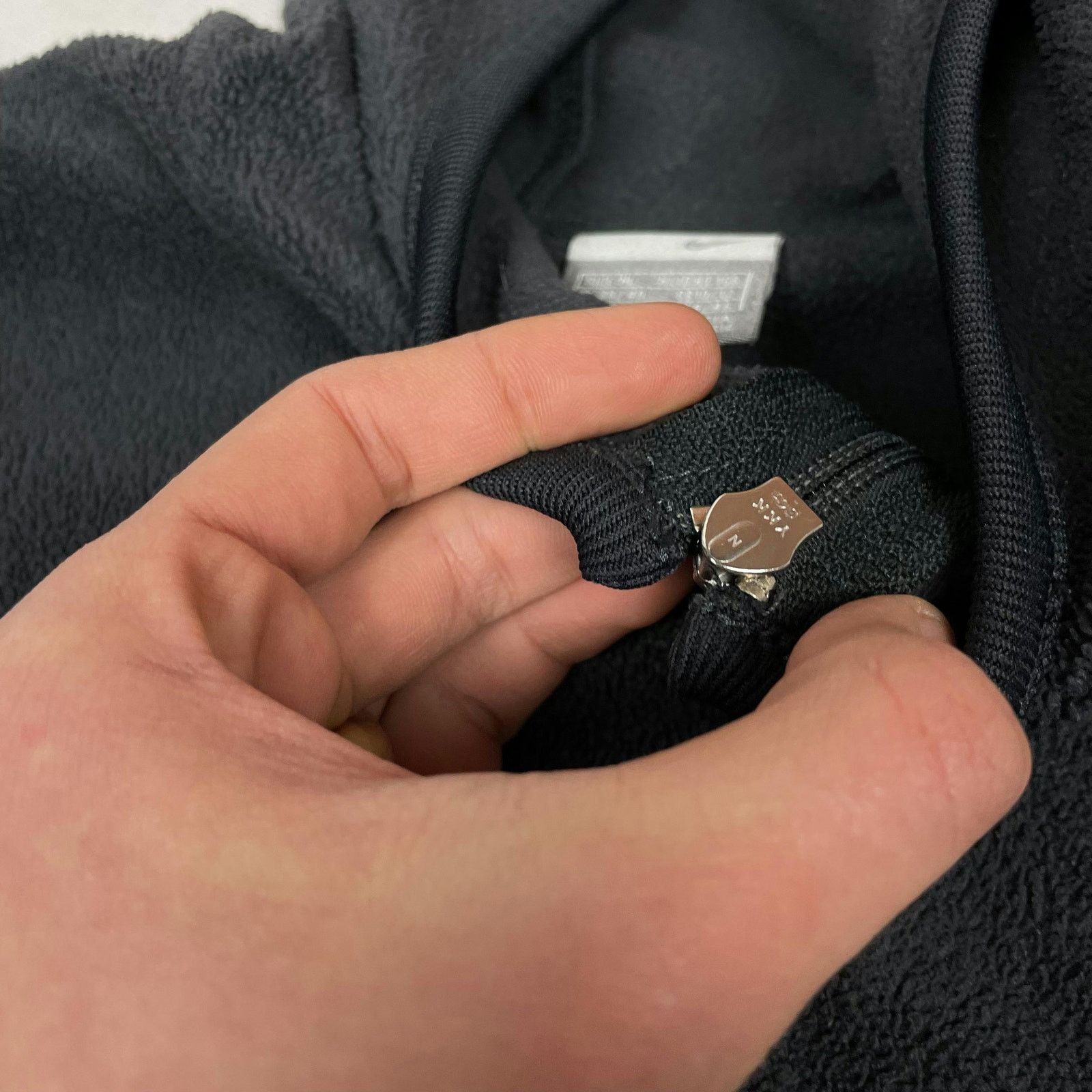 Nike × Vintage Nike Women's Gray Fleece Lined Long Sleeve 1/4 Zip Hoodie M Size M / US 6-8 / IT 42-44 - 7 Thumbnail