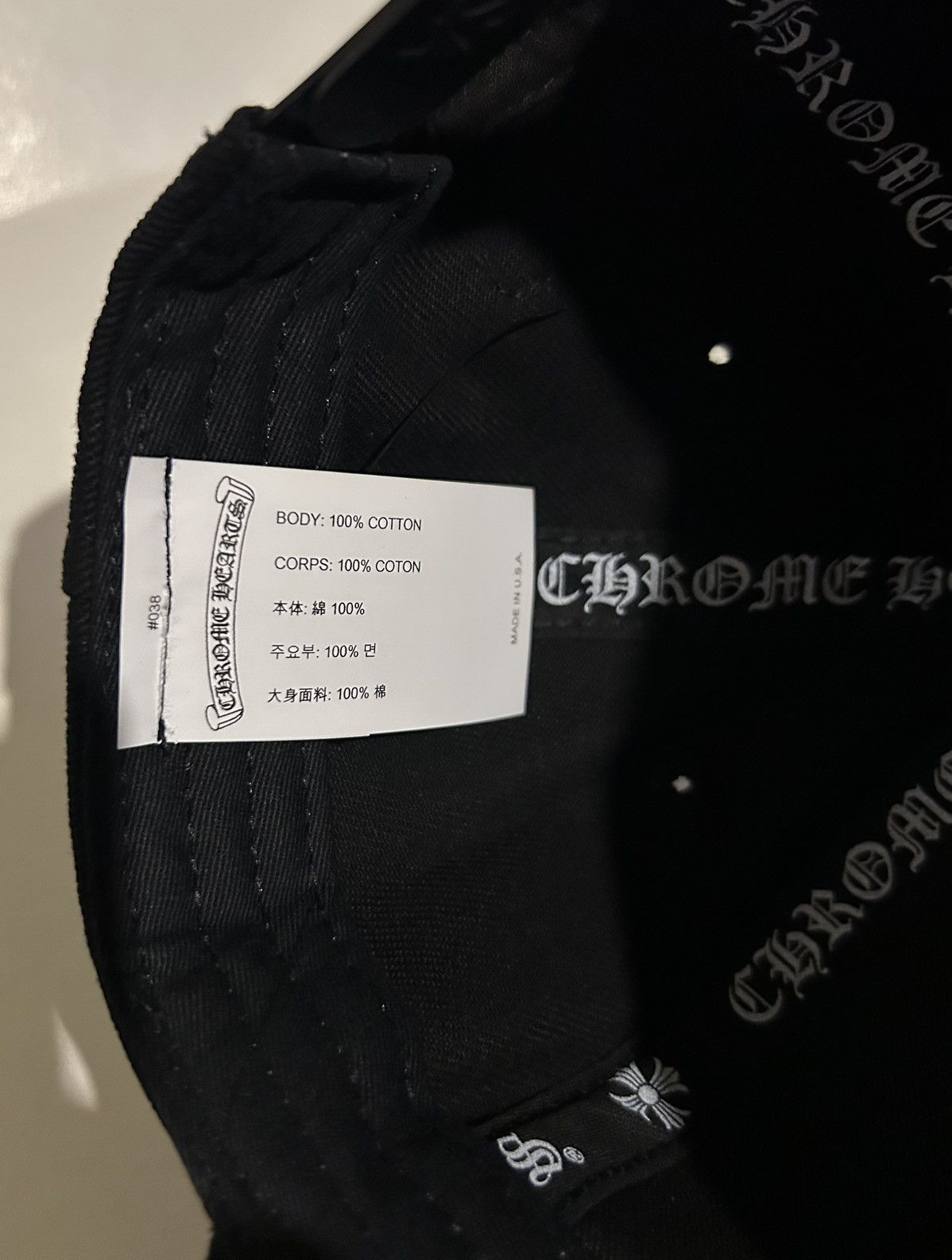 Chrome Hearts Chrome Hearts Horseshoe Denim Baseball Hat Black Size ONE SIZE - 5 Thumbnail