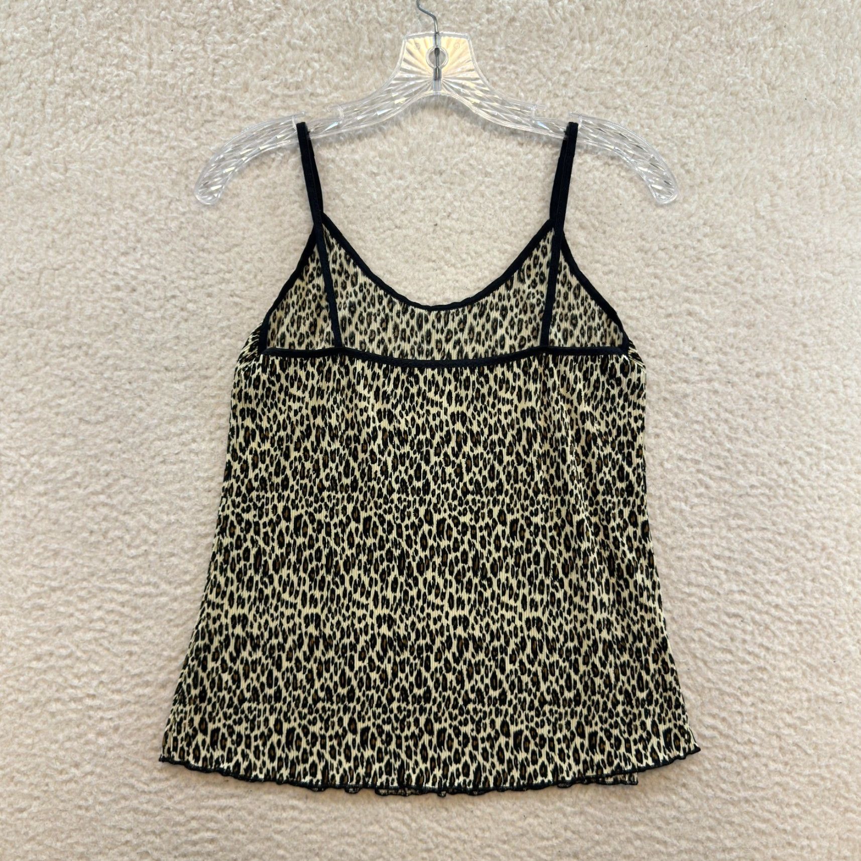 Vintage VINTAGE Petra FAshions Camisole Tank Top Medium Cheetah Leopard Boho Fairy Grunge Whimsigoth Shirt M Beige Womens Size M / US 6-8 / IT 42-44 - 2 Thumbnail